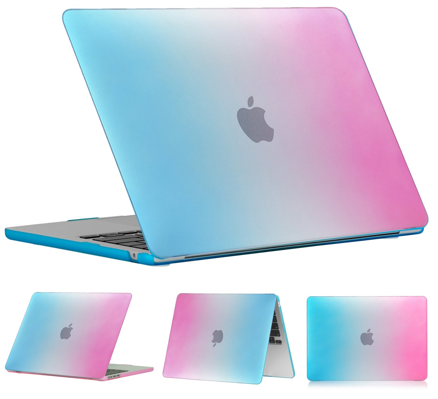 MacBook Air 15" (M2-M5, 2023-2026) Rainbow Case (Blue/Rose)