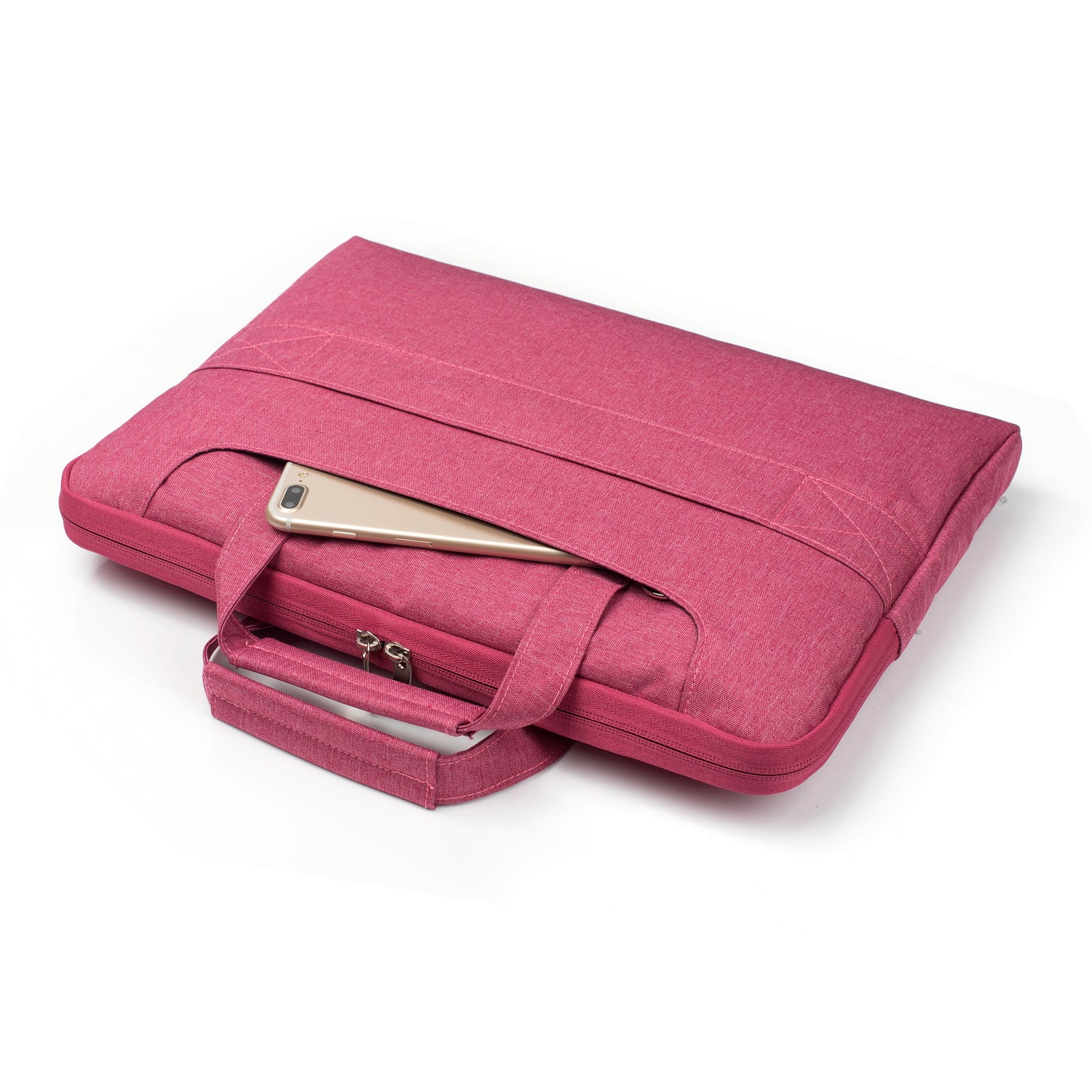 Laptop Shoulder Bag Briefcase Sleeve for 15-16" Laptops - Water Resistant - Rose