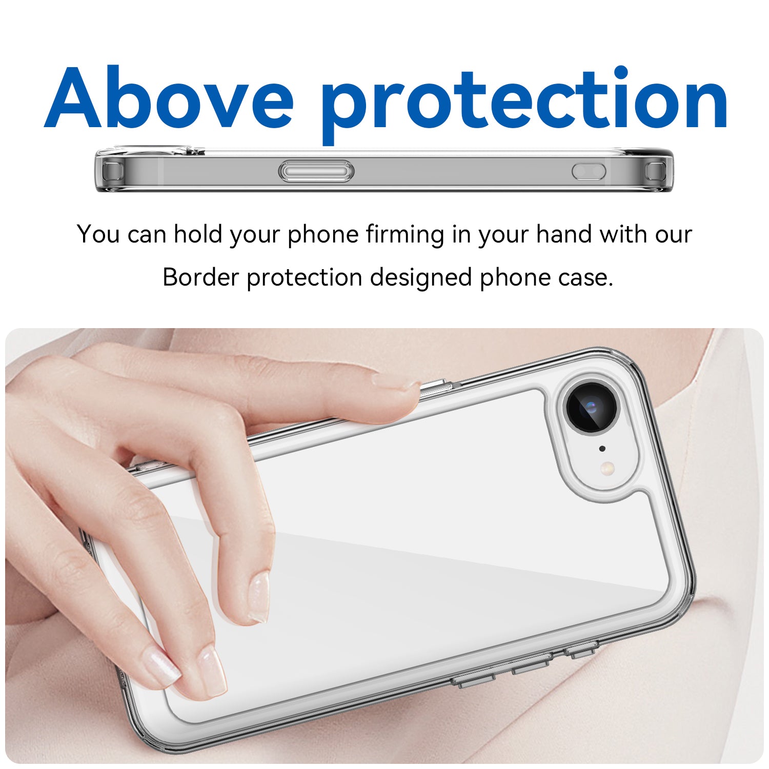 iPhone 16e 17e Soft TPU Bumper Case Clear