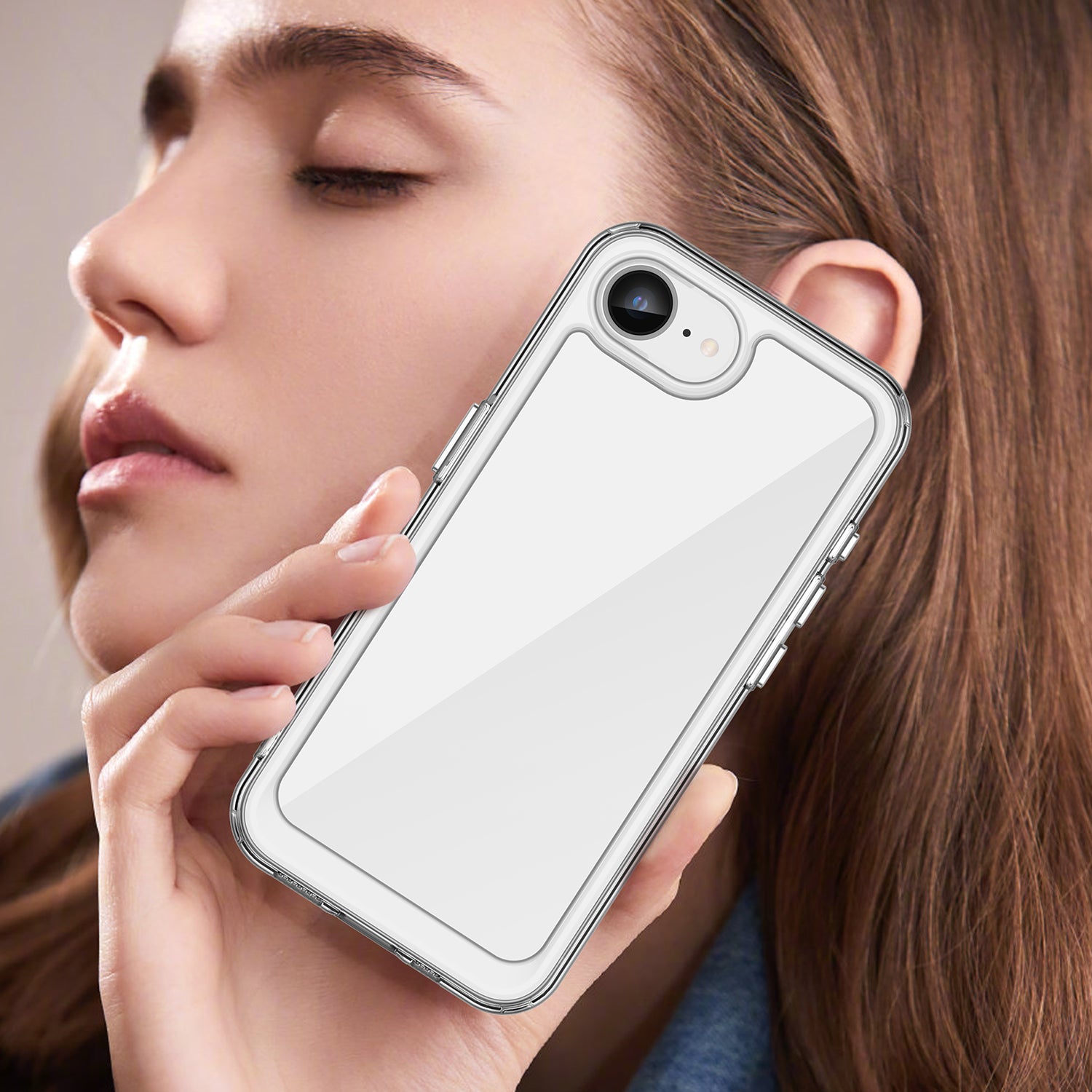 iPhone 16e 17e Soft TPU Bumper Case Clear