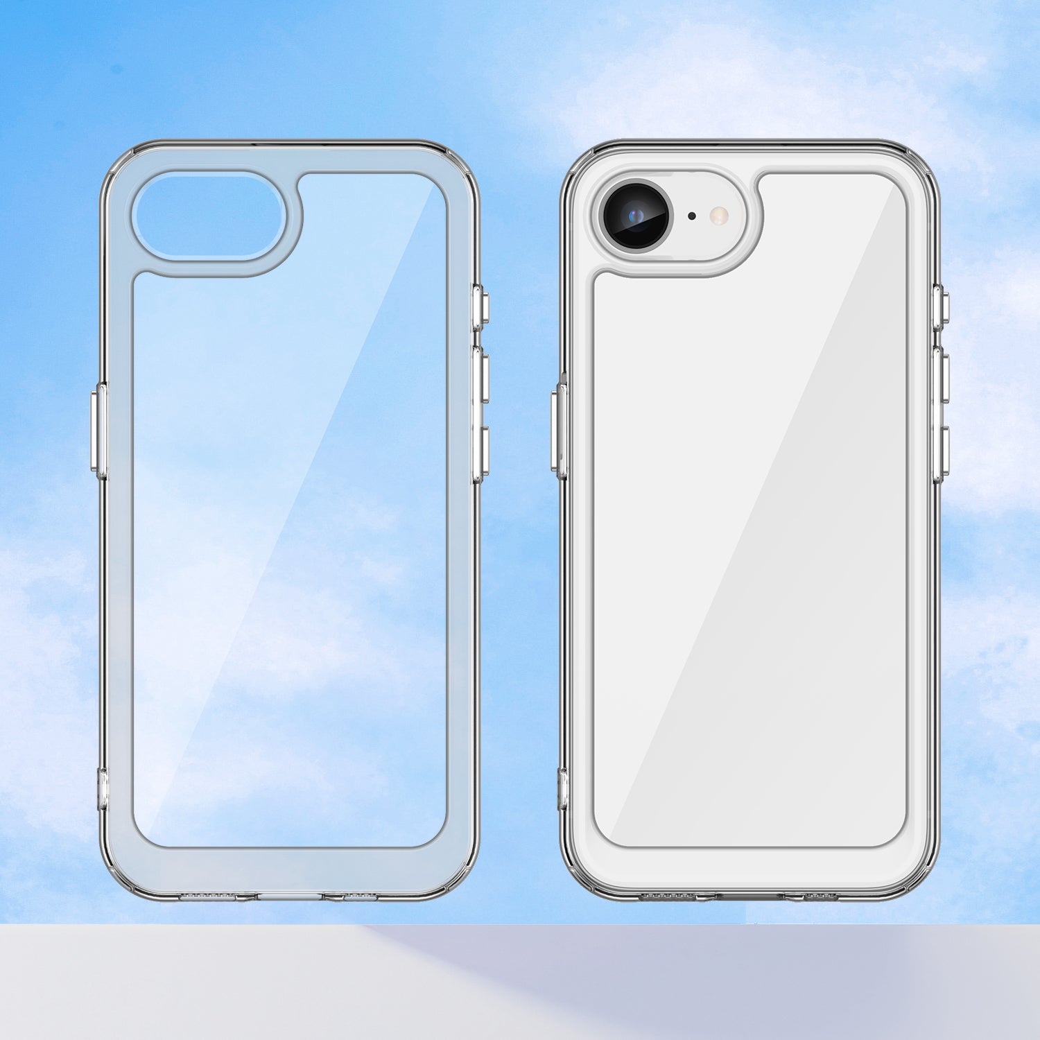 iPhone 16e 17e Soft TPU Bumper Case Clear
