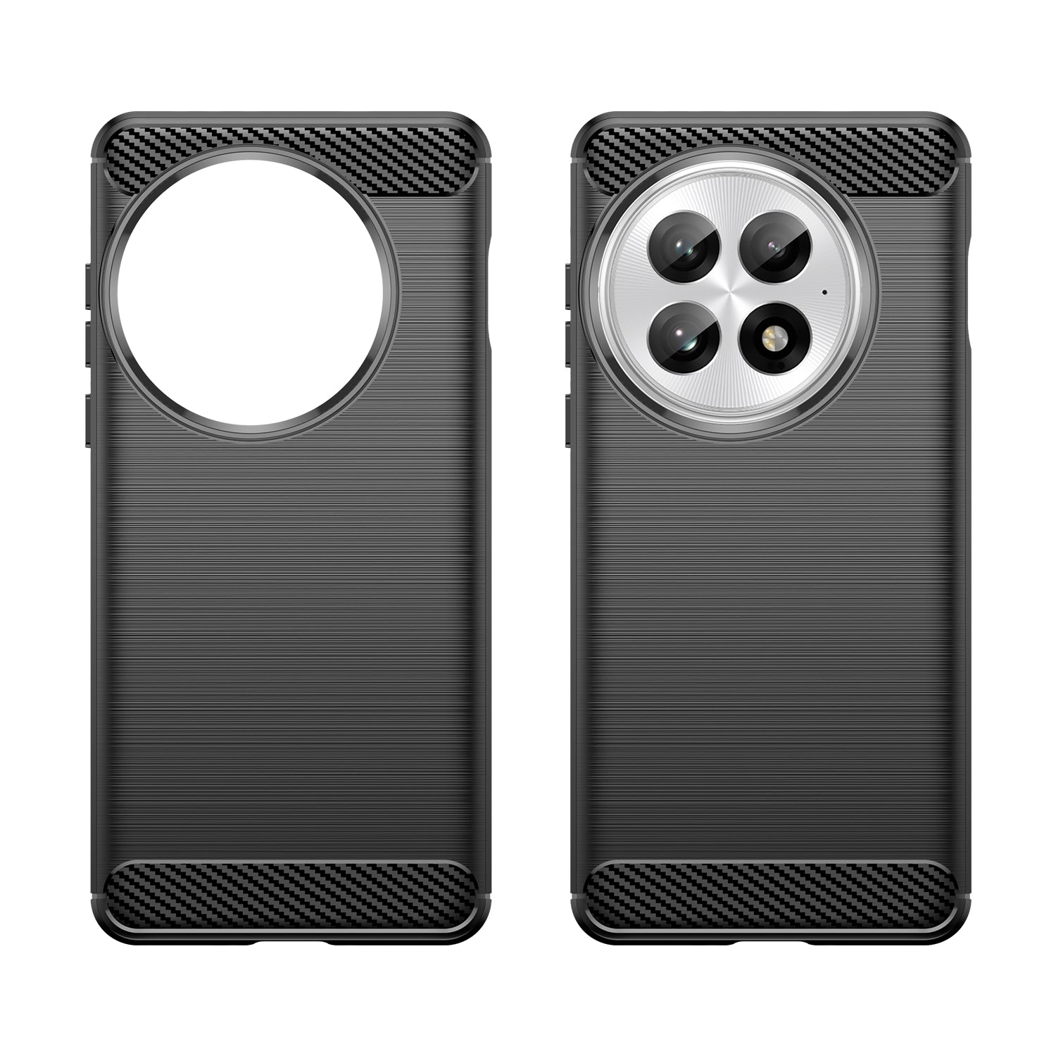 OnePlus 13 Carbon Fibre TPU Case Slim Shockproof Cover Black
