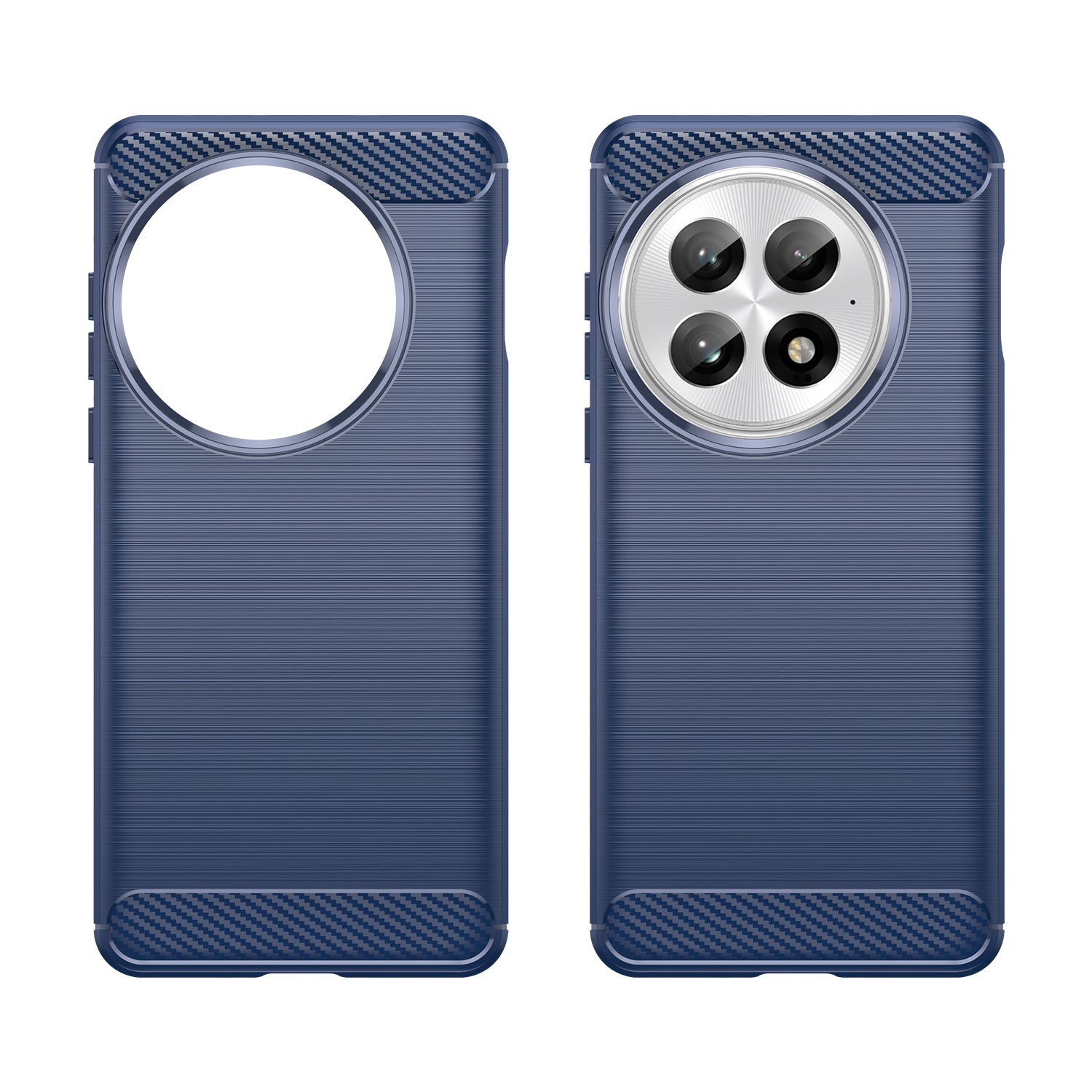 OnePlus 13 Carbon Fibre TPU Case Slim Shockproof Cover Navy