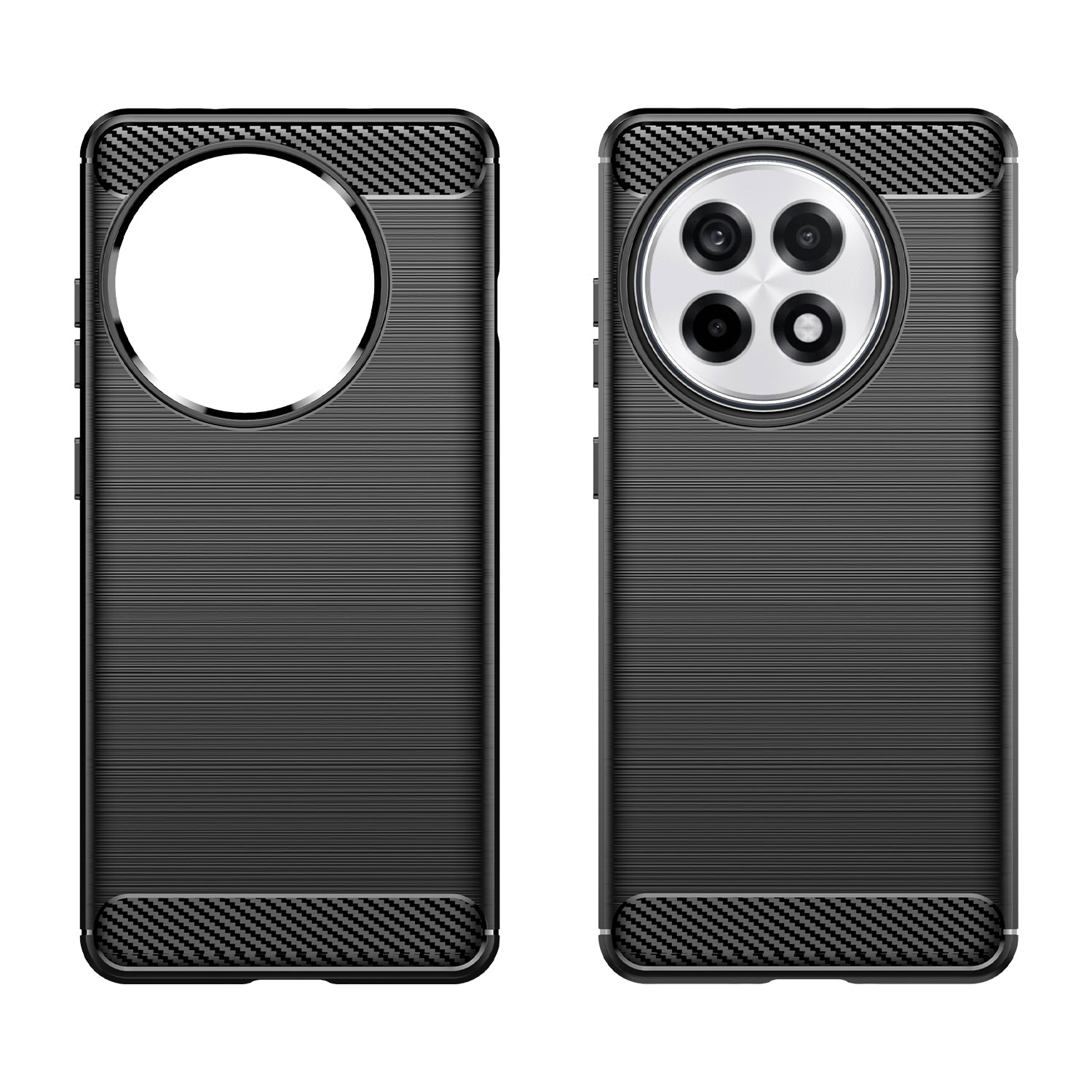 OnePlus 13R 5G Carbon Fibre TPU Case Slim Shockproof Cover Black
