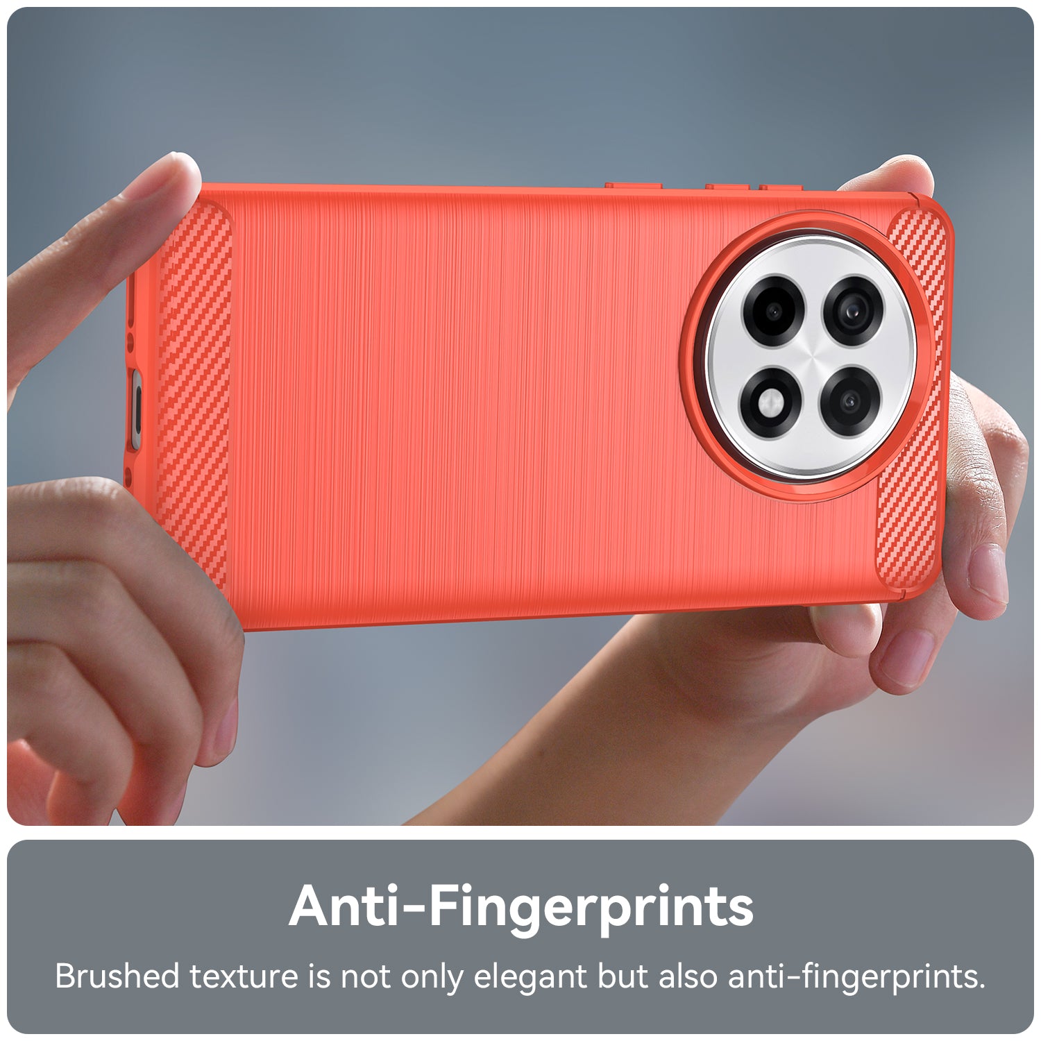 OnePlus 13R 5G Carbon Fibre TPU Case Slim Shockproof Cover Red