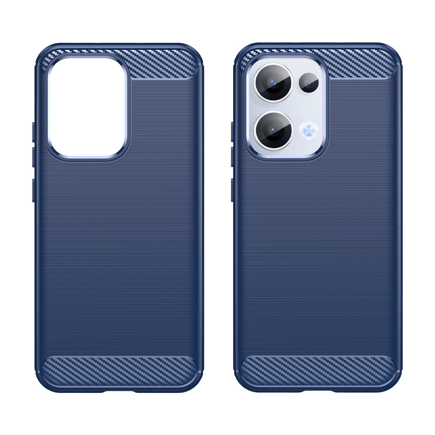 OPPO Reno 13 5G Carbon Fibre TPU Case Slim Shockproof Cover Navy