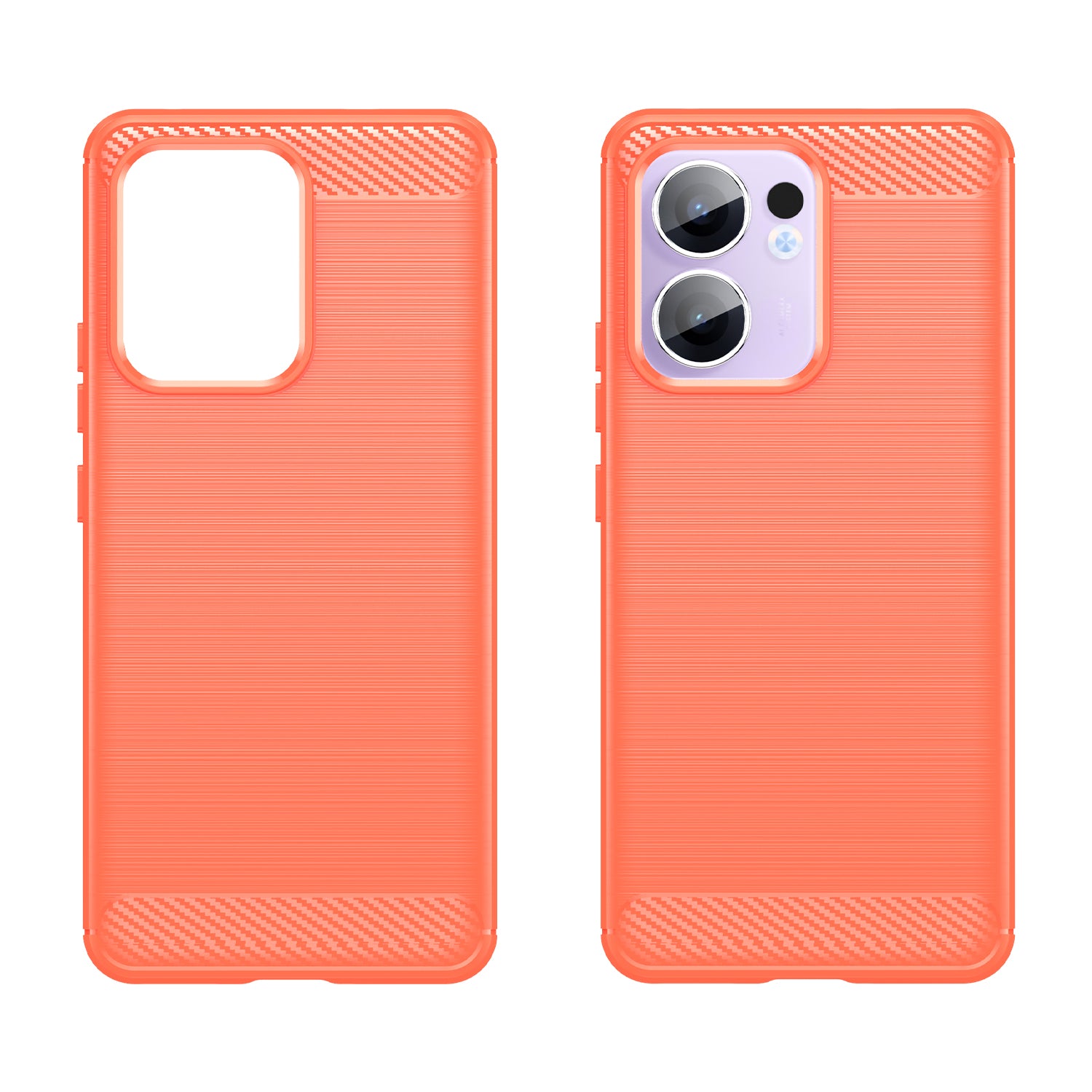 OPPO Reno 13F 5G Carbon Fibre TPU Case Slim Shockproof Cover Red