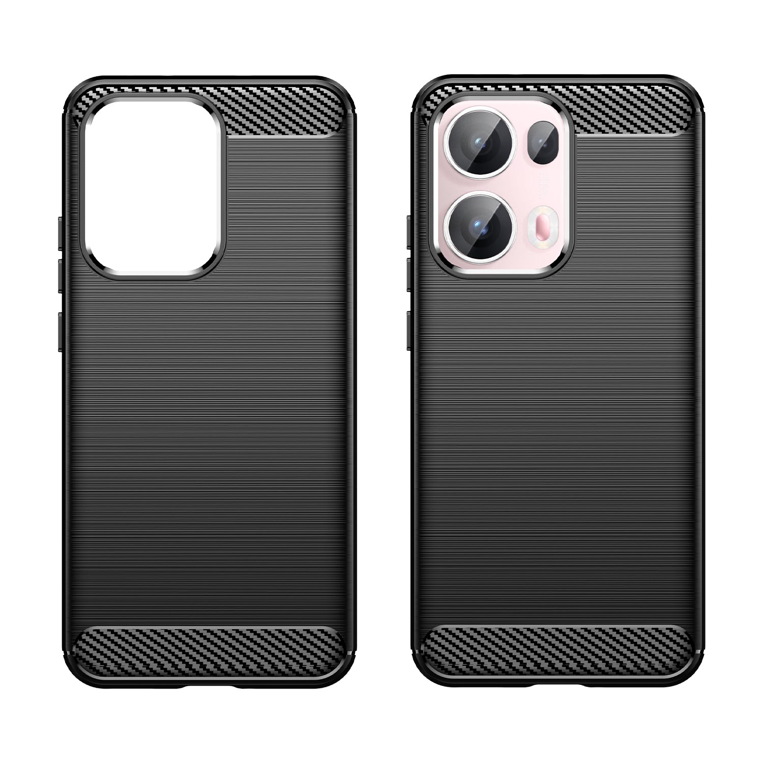 OPPO Reno 13Pro 5G Carbon Fibre TPU Case Slim Shockproof Cover Black