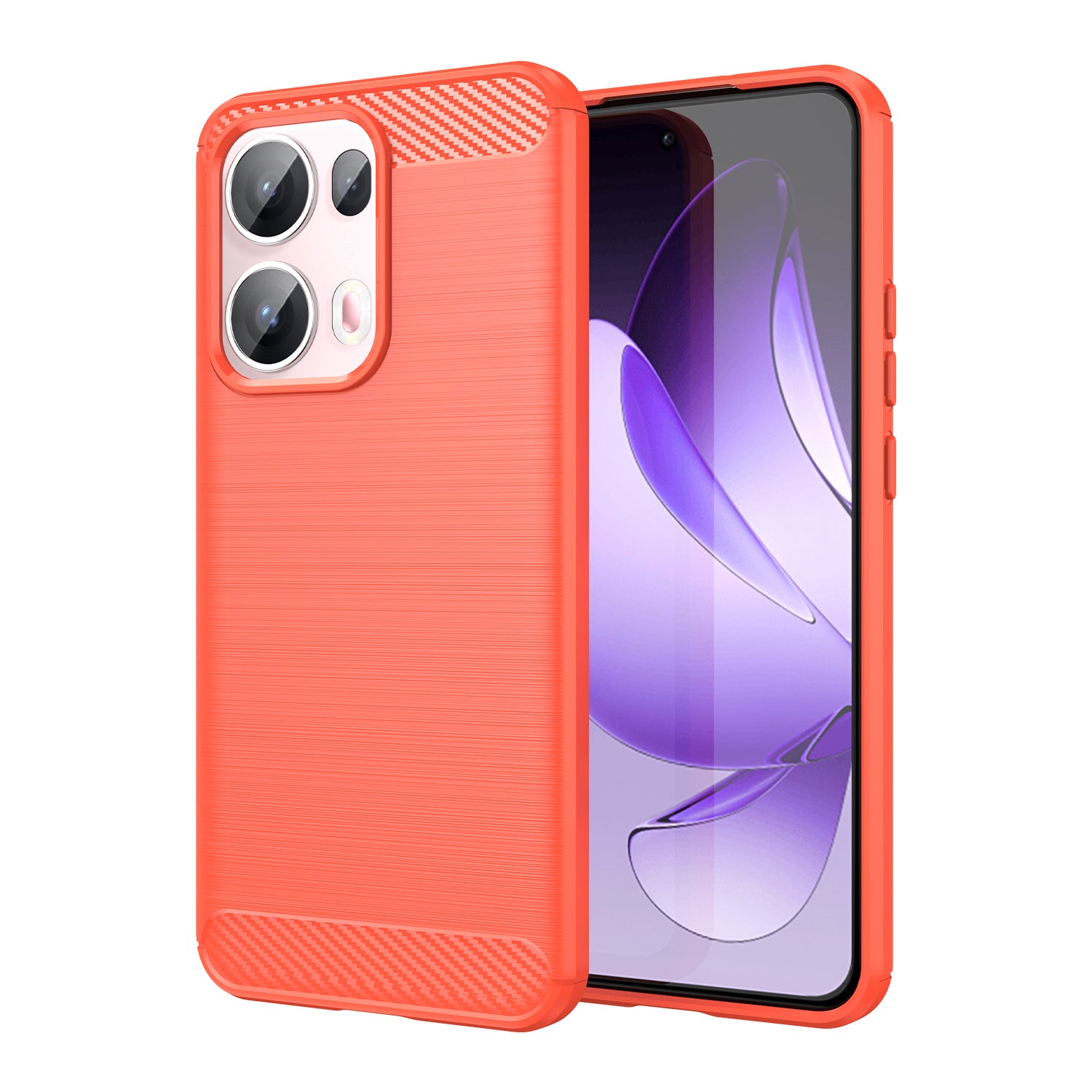 OPPO Reno 13Pro 5G Carbon Fibre TPU Case Slim Shockproof Cover Red
