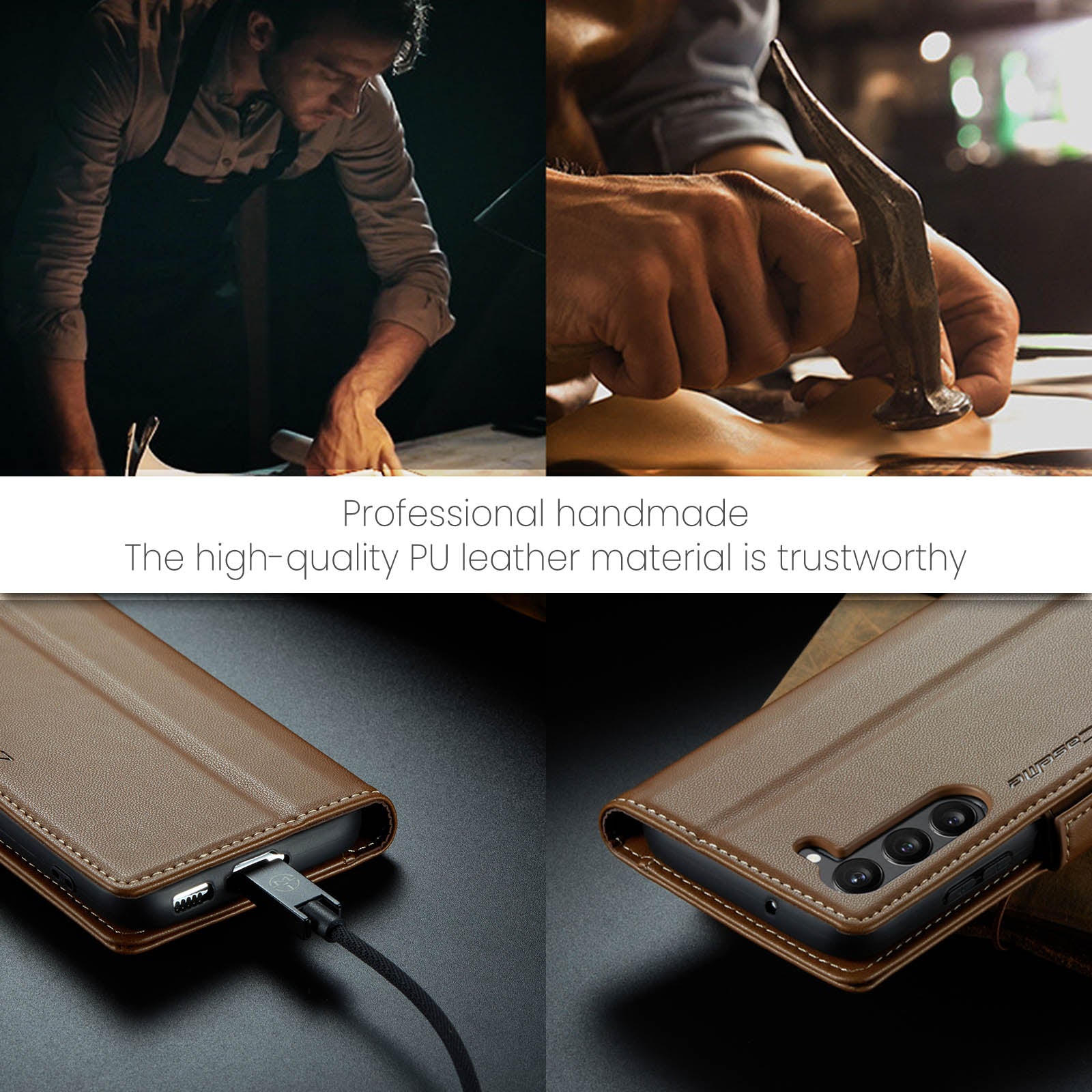 Samsung Galaxy S23 Plus CaseMe 023 Wallet Flip Cover, RFID Protection, Card Holder