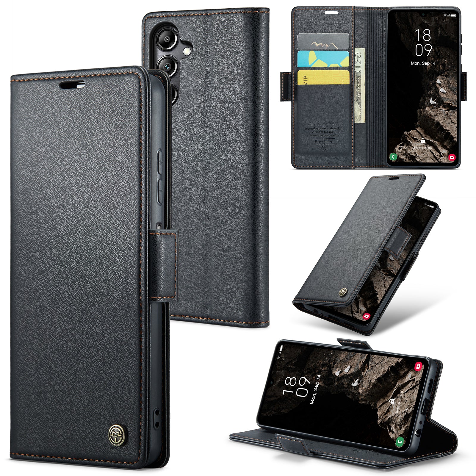 Samsung Galaxy A05s Retro PU Leather Wallet Case