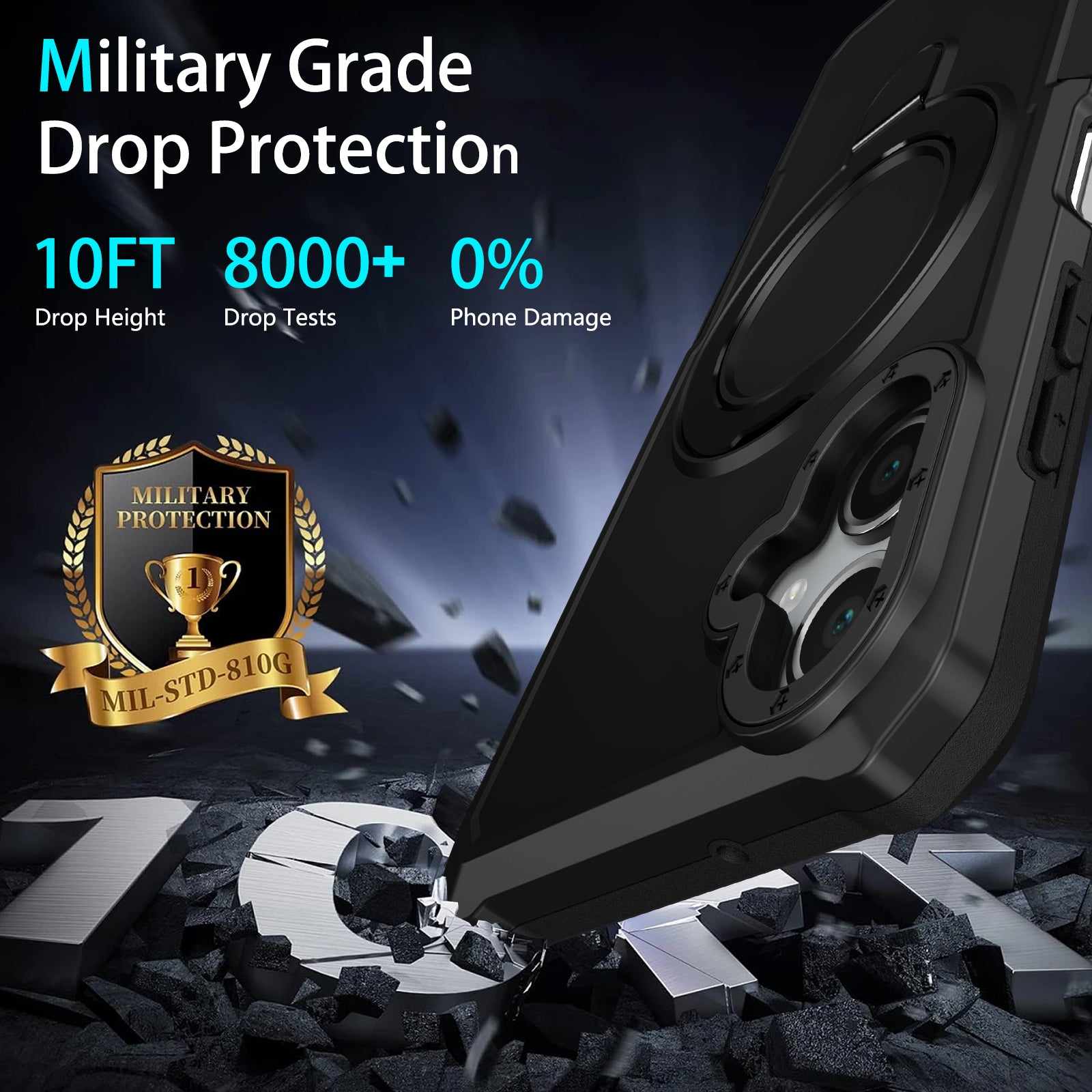 Samsung Galaxy A06 Ring Kickstand Case