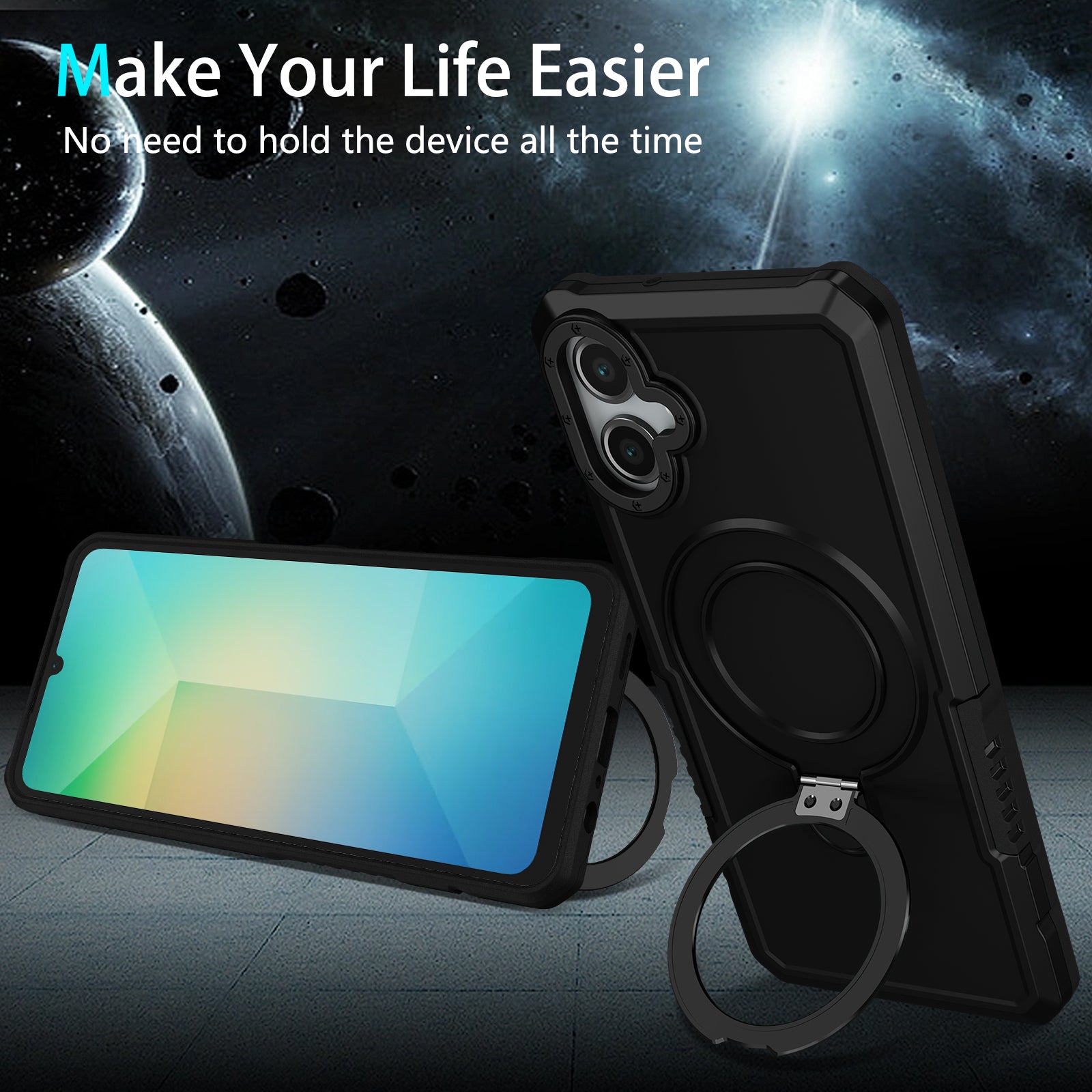 Samsung Galaxy A06 Ring Kickstand Case