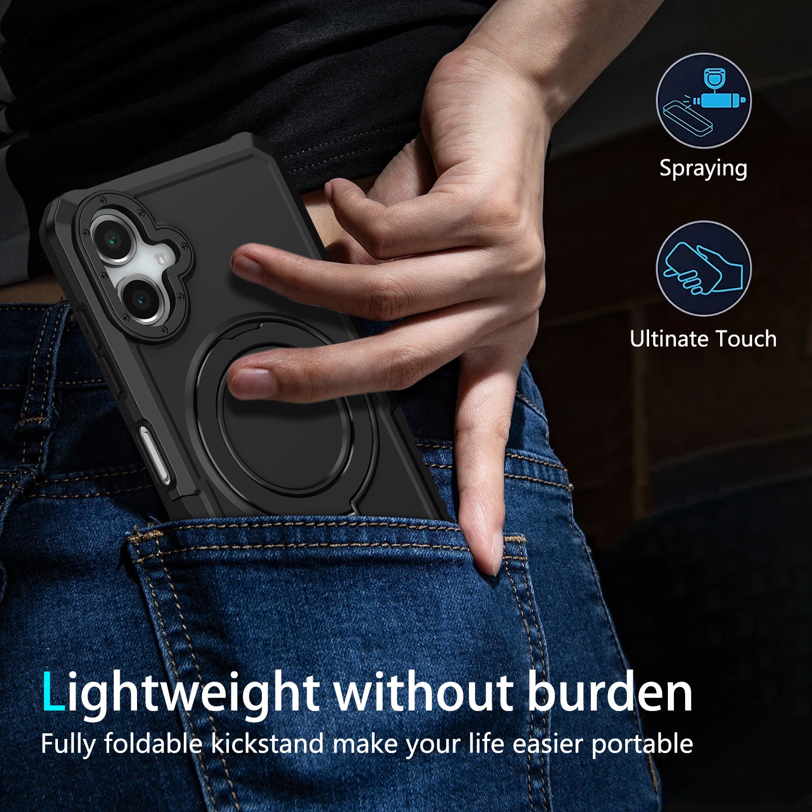 Samsung Galaxy A06 Ring Kickstand Case