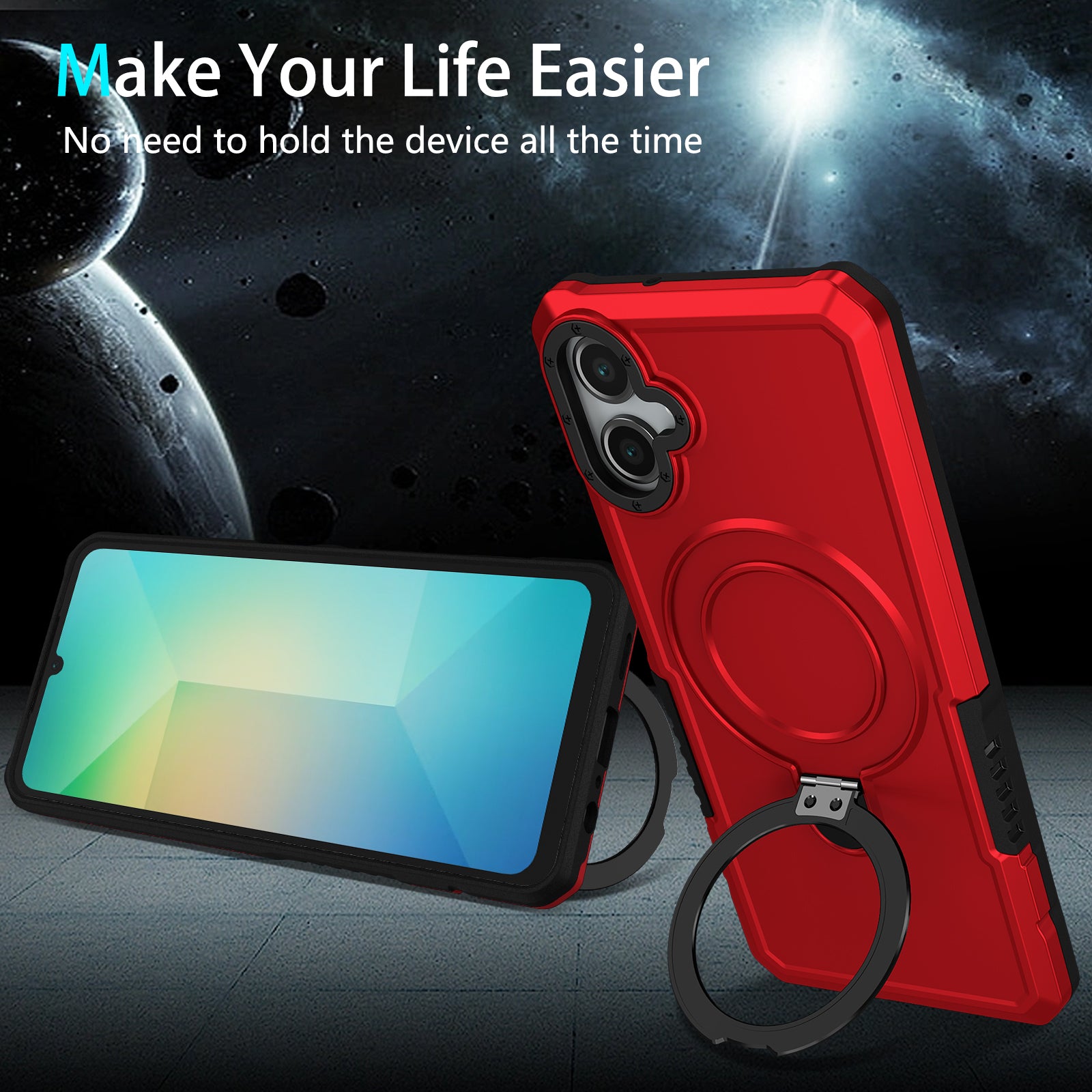 Samsung Galaxy A06 Ring Kickstand Case