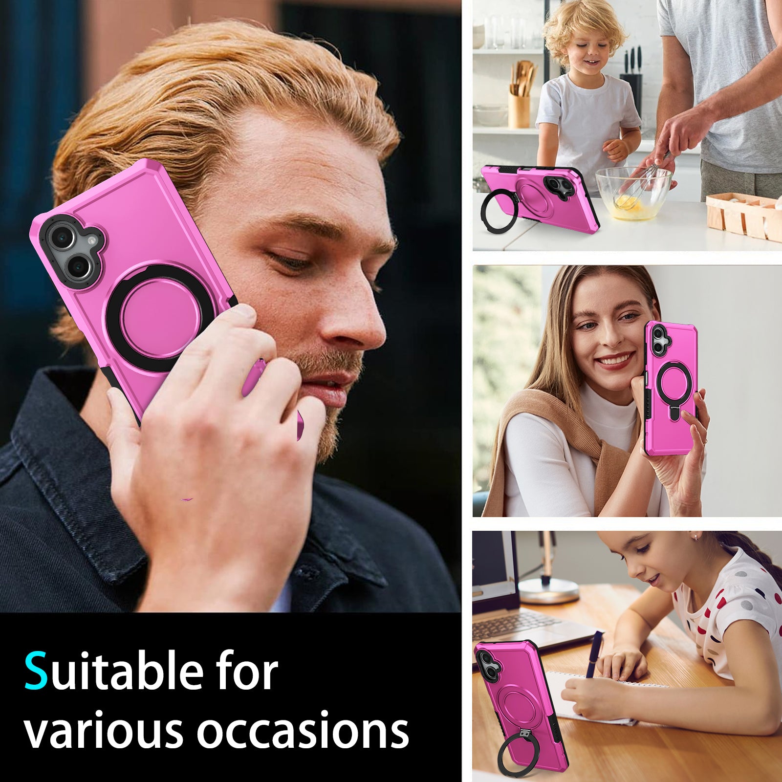 Samsung Galaxy A06 Ring Kickstand Case