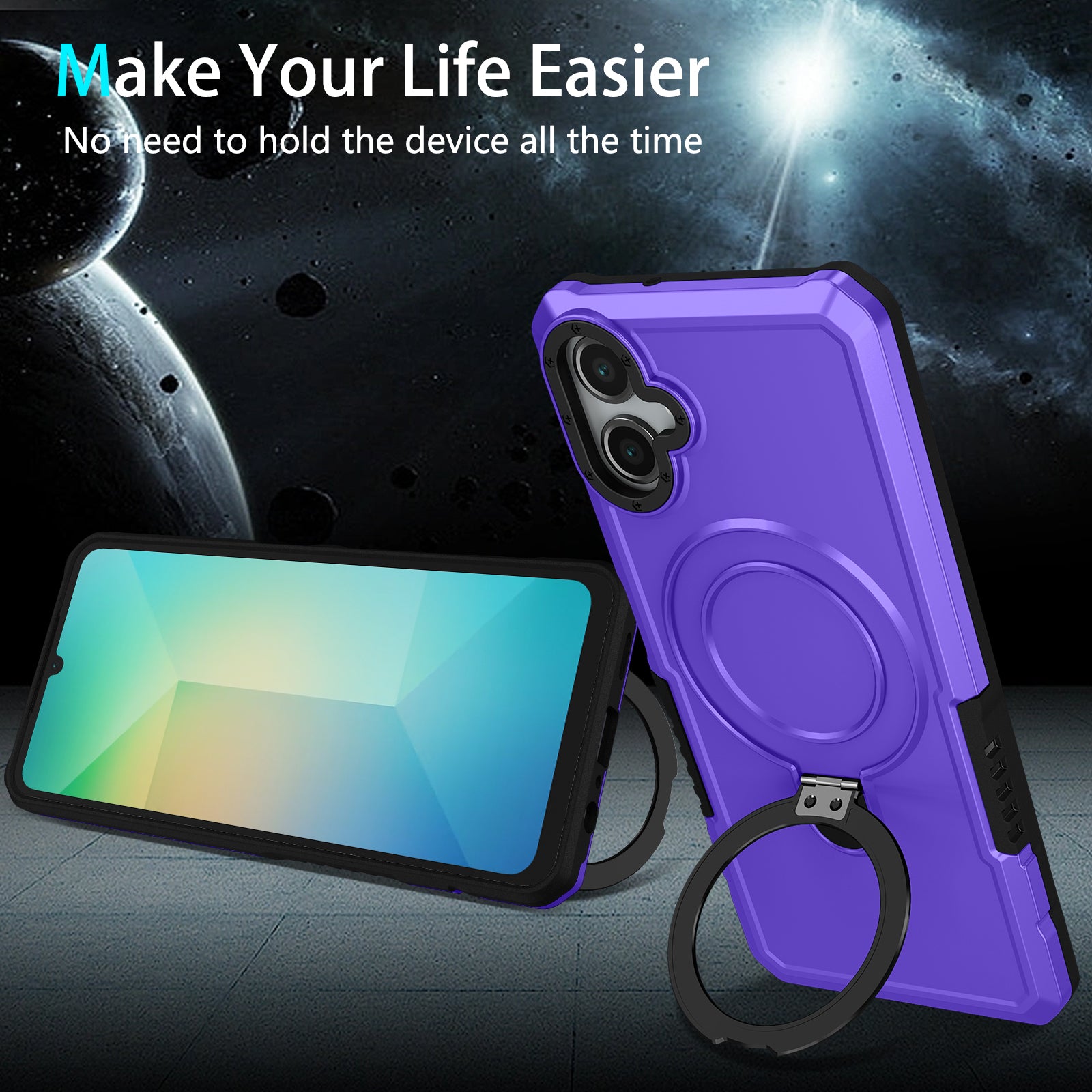 Samsung Galaxy A06 Ring Kickstand Case