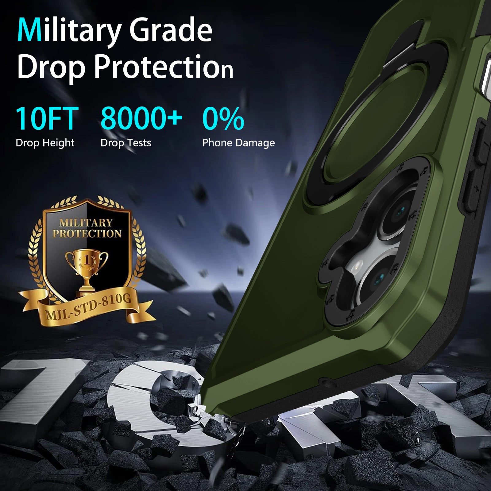 Samsung Galaxy A06 Ring Kickstand Case