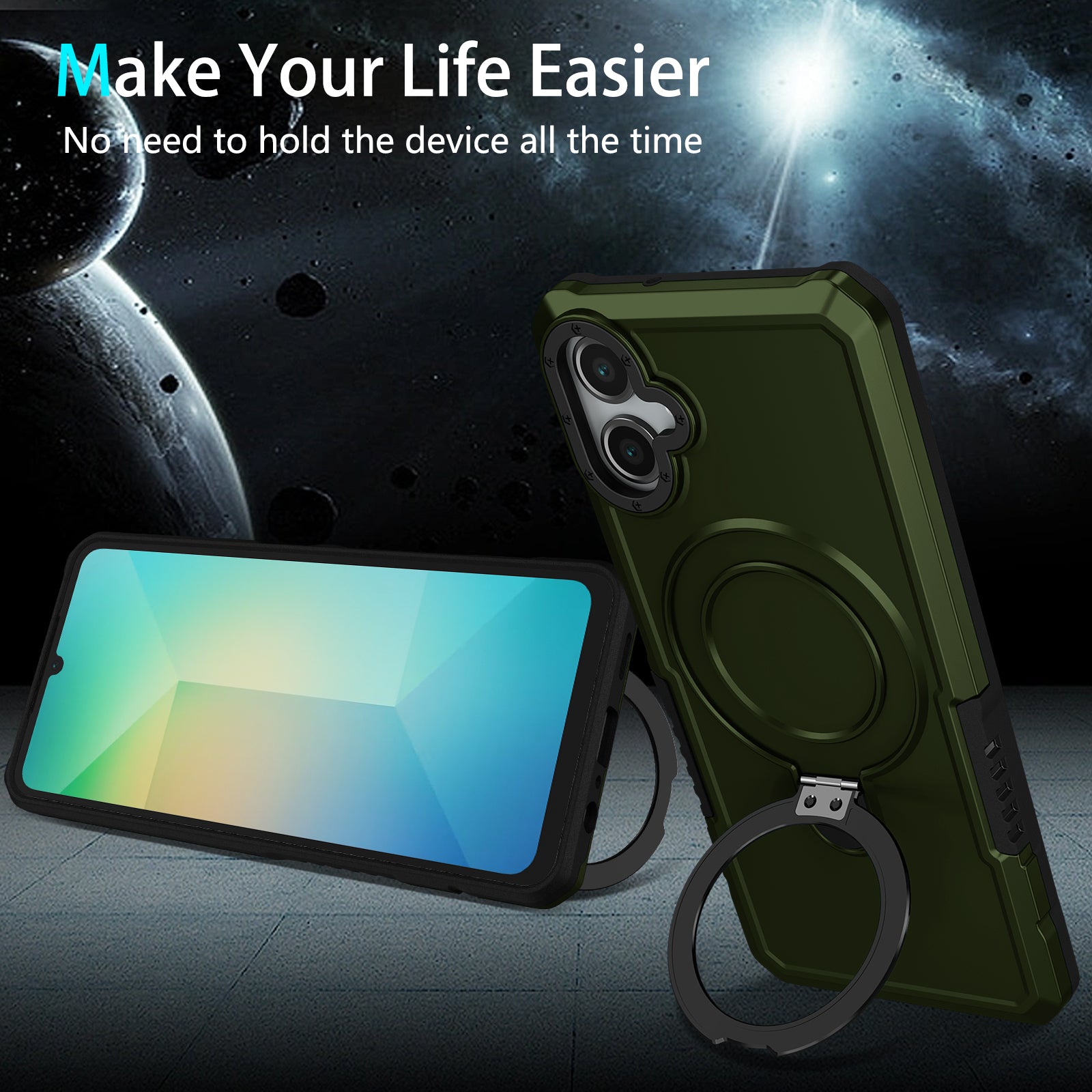 Samsung Galaxy A06 Ring Kickstand Case