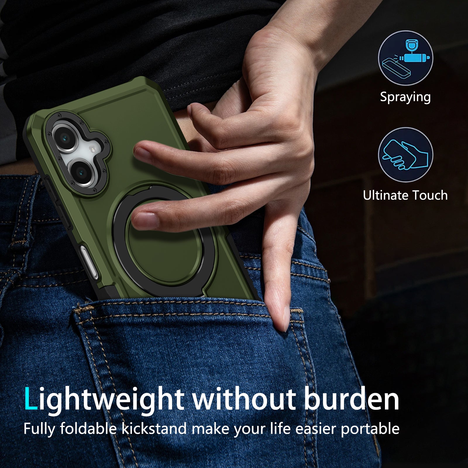 Samsung Galaxy A06 Ring Kickstand Case