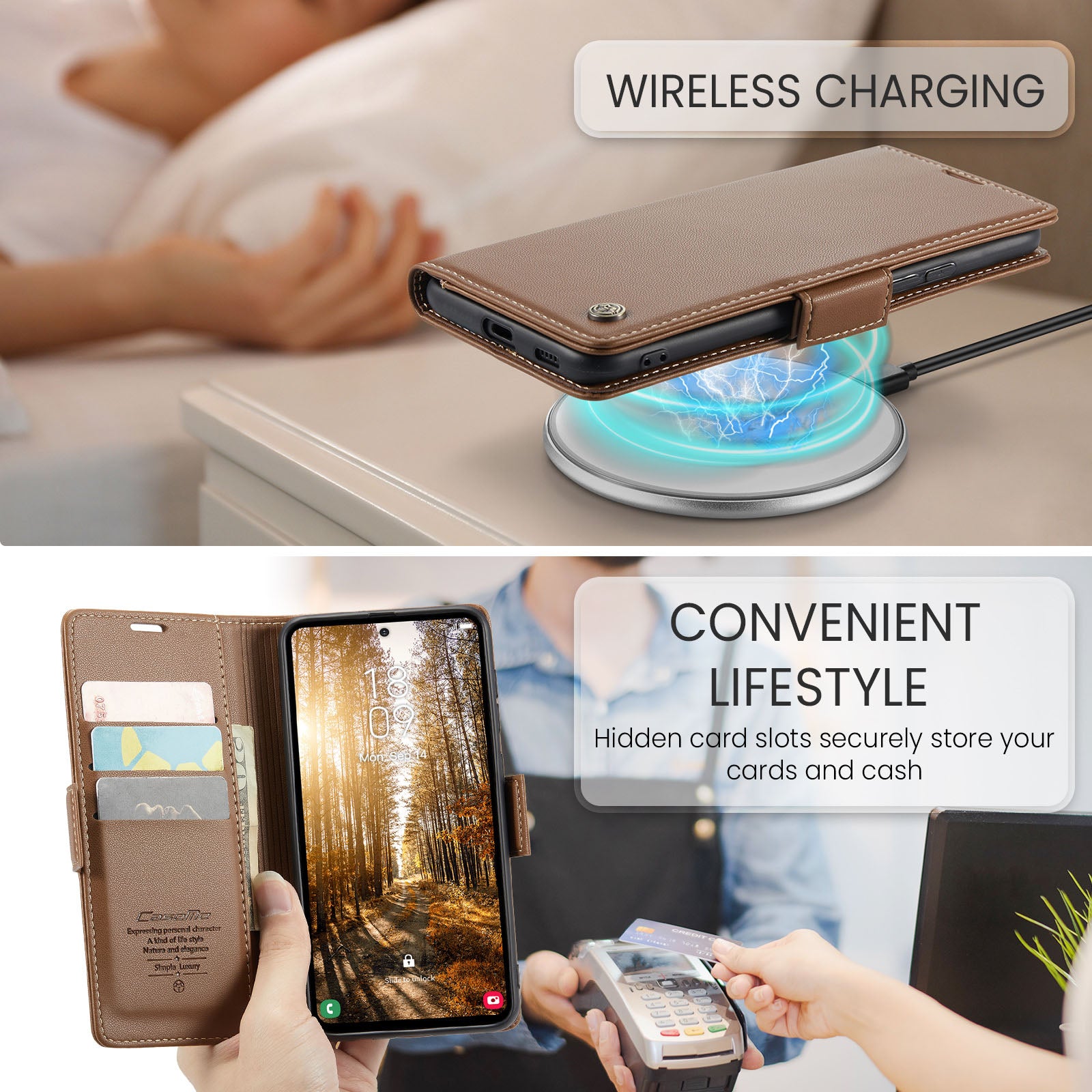 Samsung Galaxy S24 FE Retro PU Leather Wallet Case