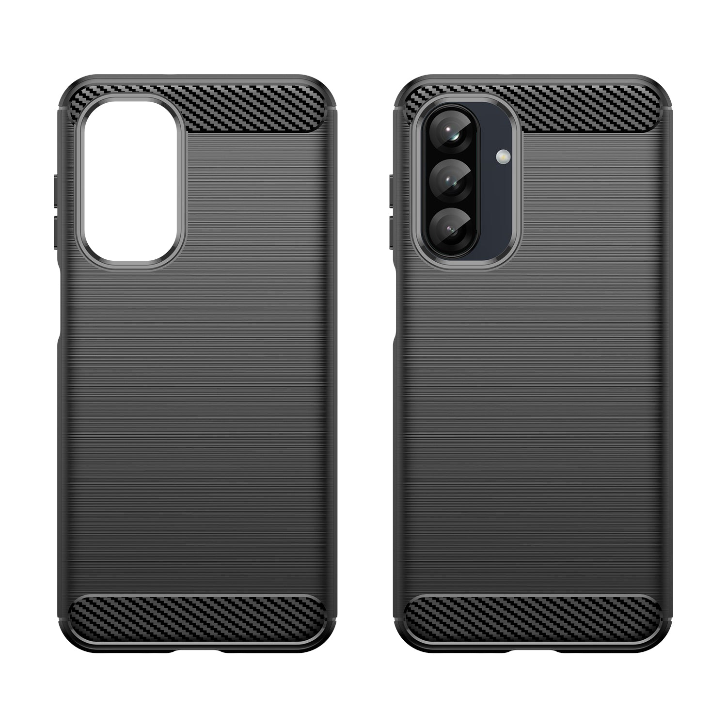 Samsung A26 5G Carbon Fibre TPU Case Slim Shockproof Cover Black