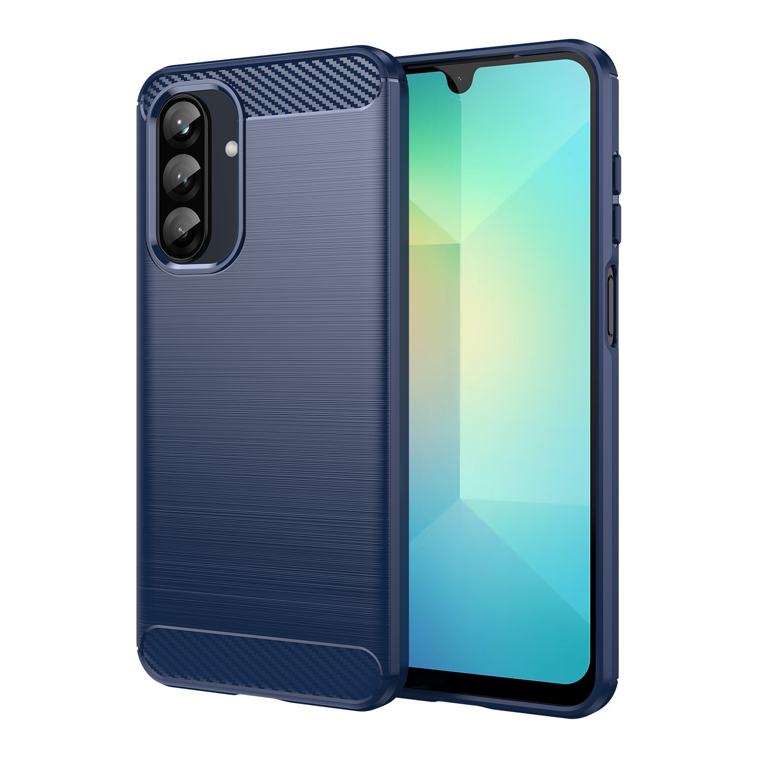 Samsung A26 5G Carbon Fibre TPU Case Slim Shockproof Cover Navy