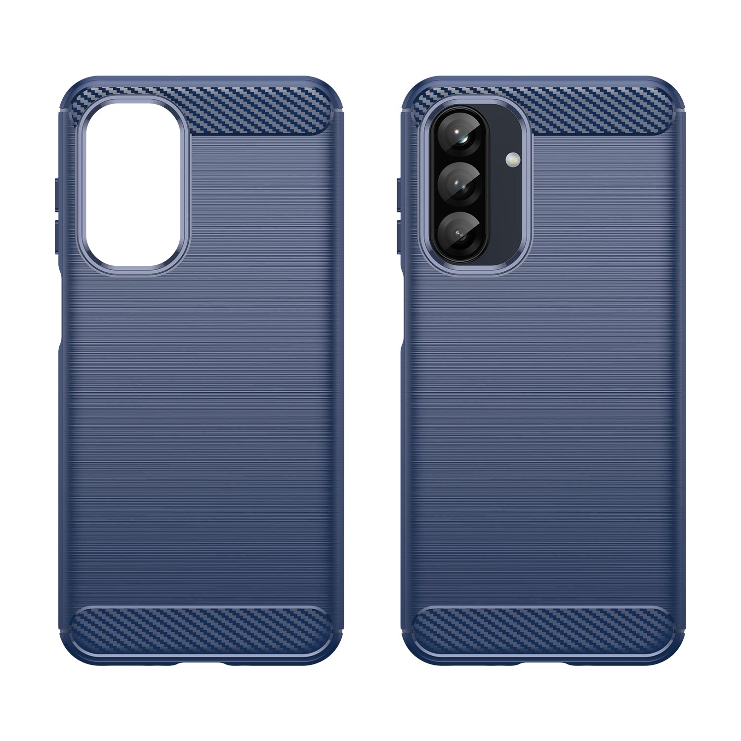 Samsung A26 5G Carbon Fibre TPU Case Slim Shockproof Cover Navy