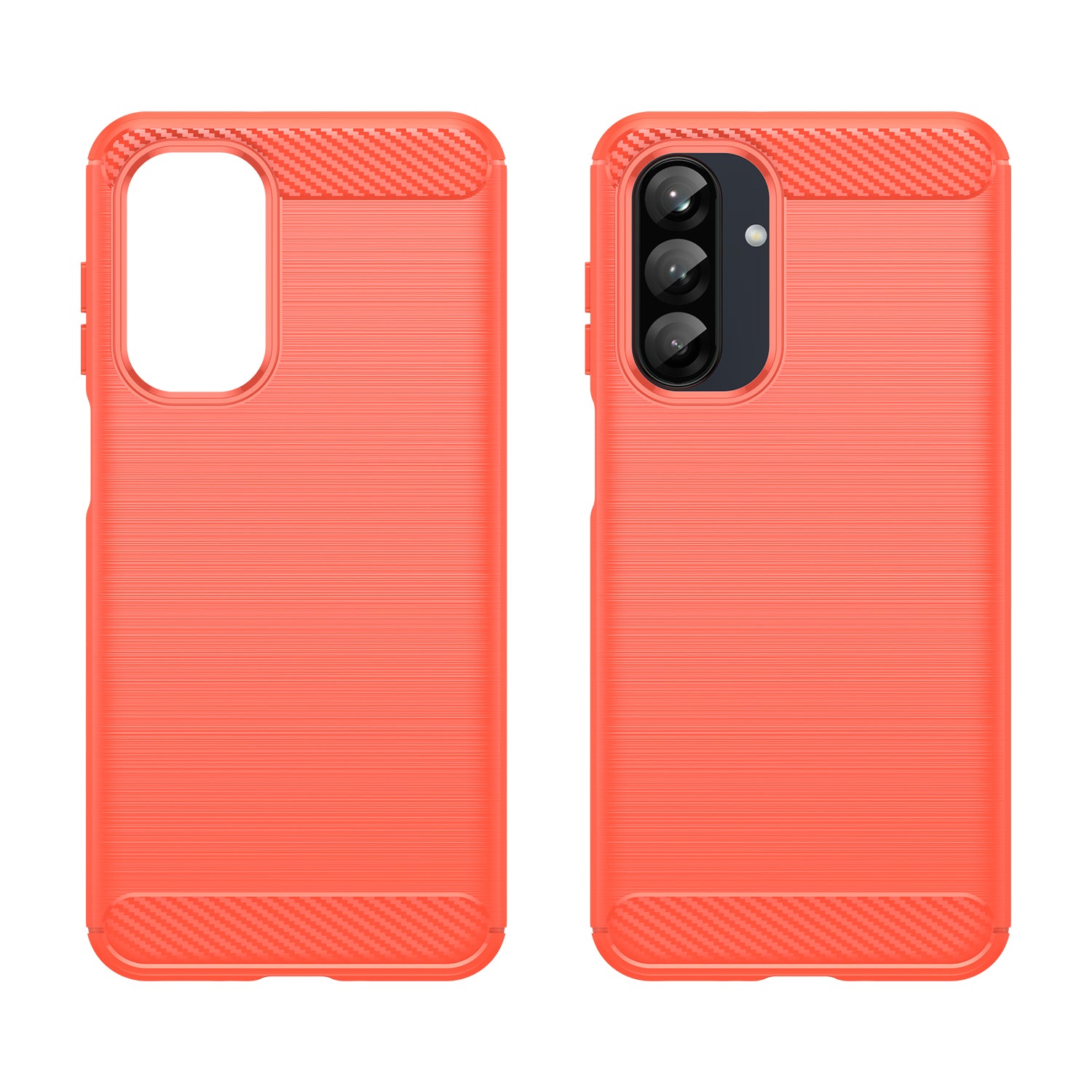 Samsung A26 5G Carbon Fibre TPU Case Slim Shockproof Cover Red