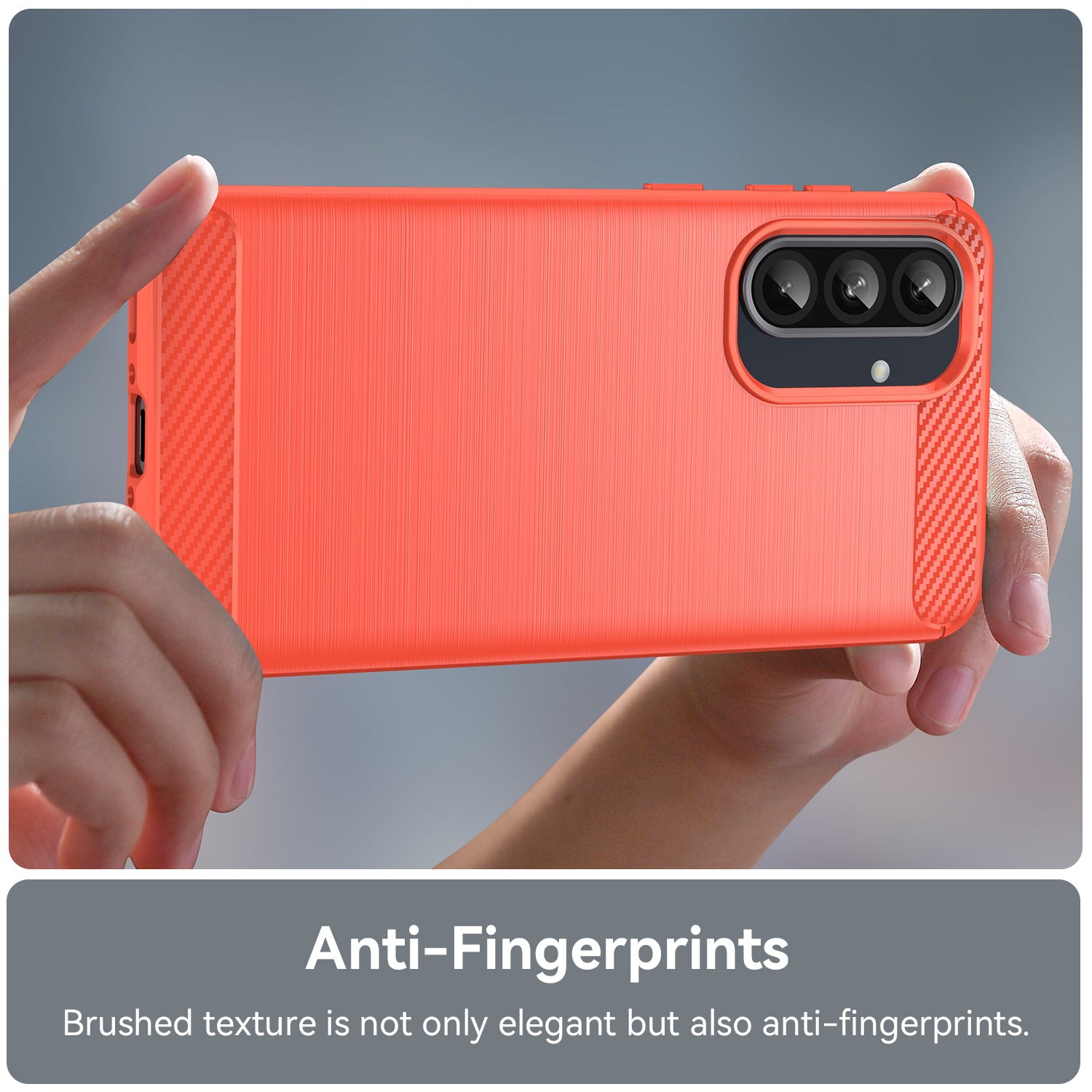 Samsung A56 5G Carbon Fibre TPU Case Slim Shockproof Cover Red