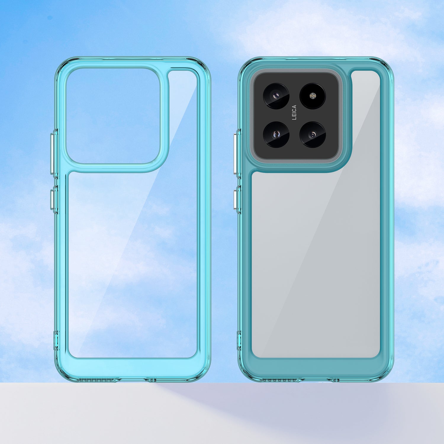 Xiaomi 14 Soft TPU Bumper Case (Clear Blue)