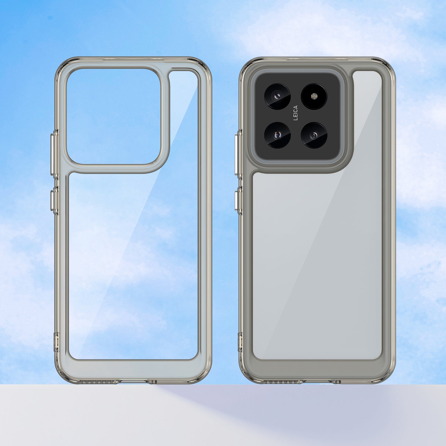 Xiaomi 14 Soft TPU Bumper Case (Clear Grey)