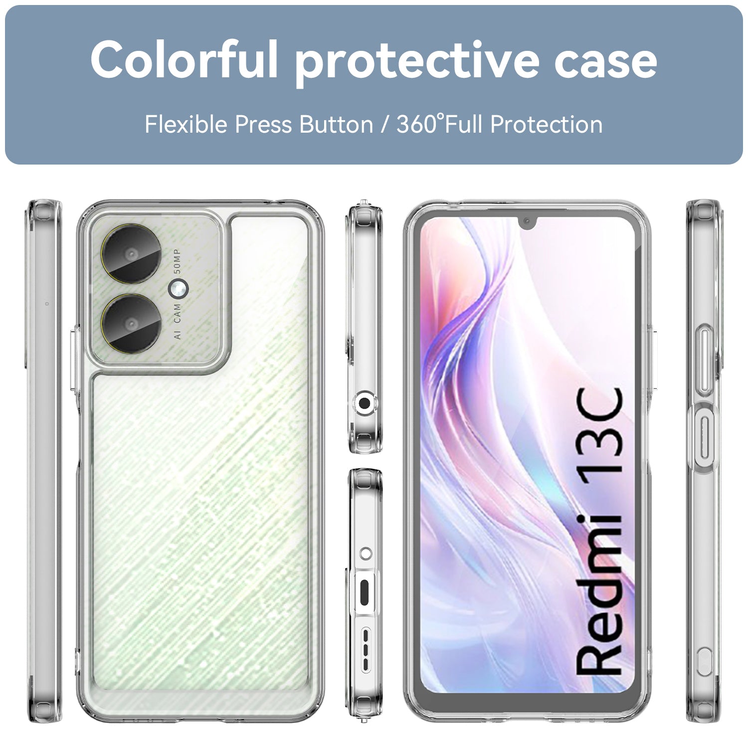 Xiaomi Redmi 13C 4G Soft TPU Bumper Case (Clear)