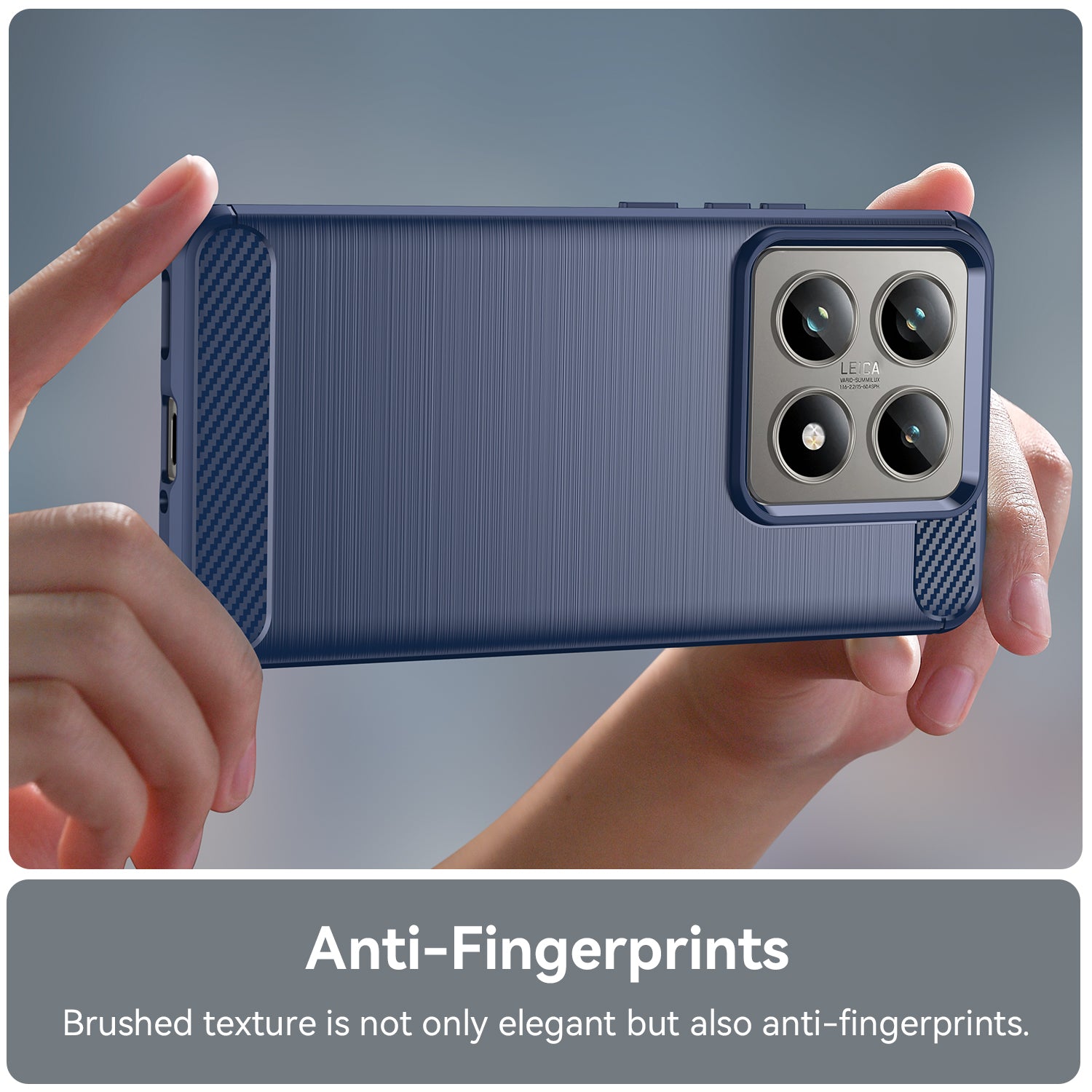 Xiaomi 14T Pro Carbon Fibre Brushed Case (Navy)