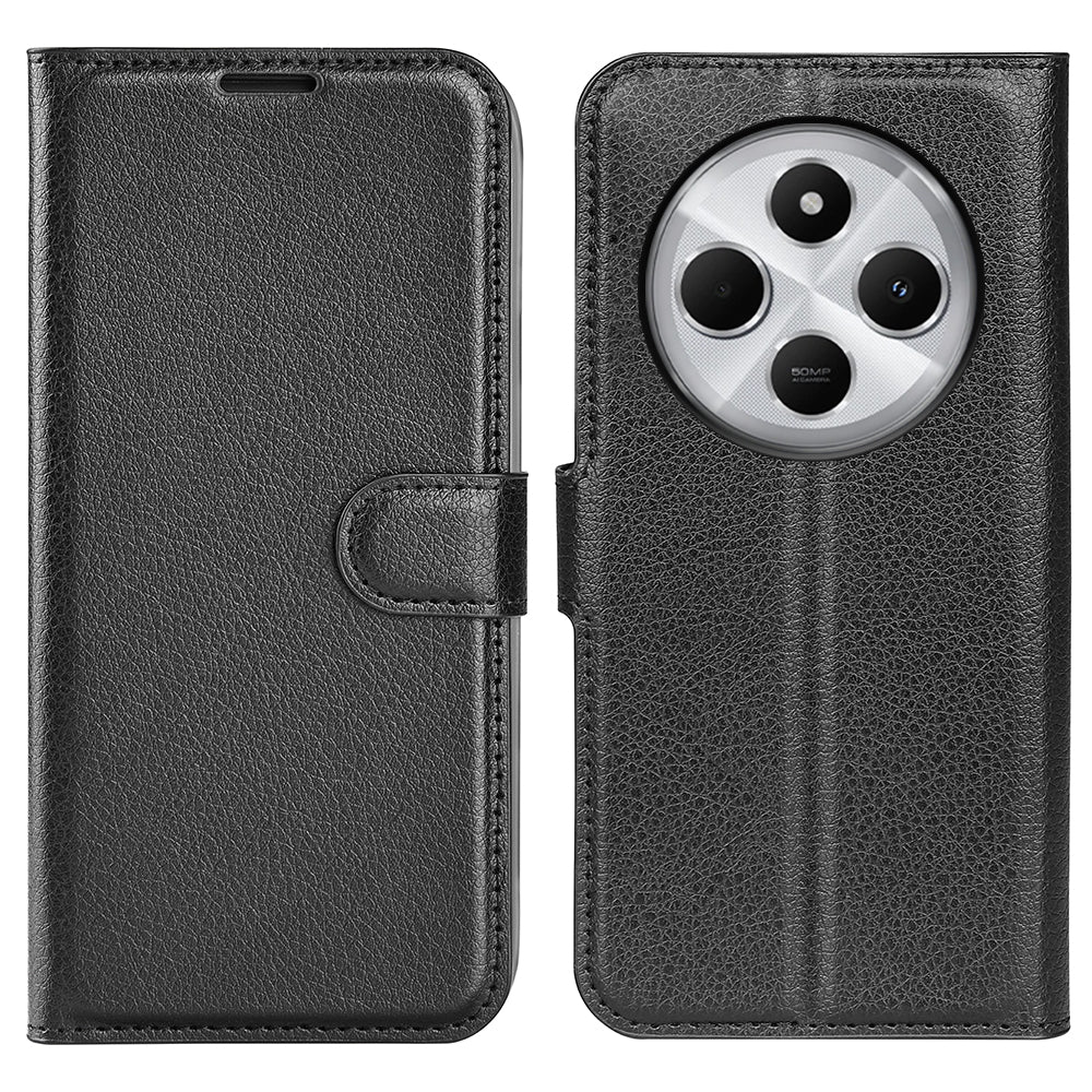Xiaomi Redmi 14C PU Wallet Case (Black)