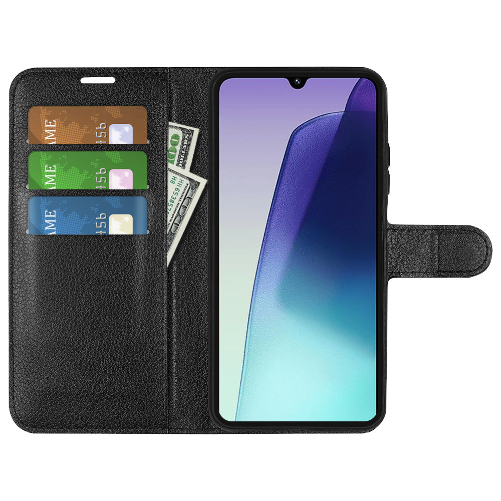 Xiaomi Redmi 14C PU Wallet Case (Black)