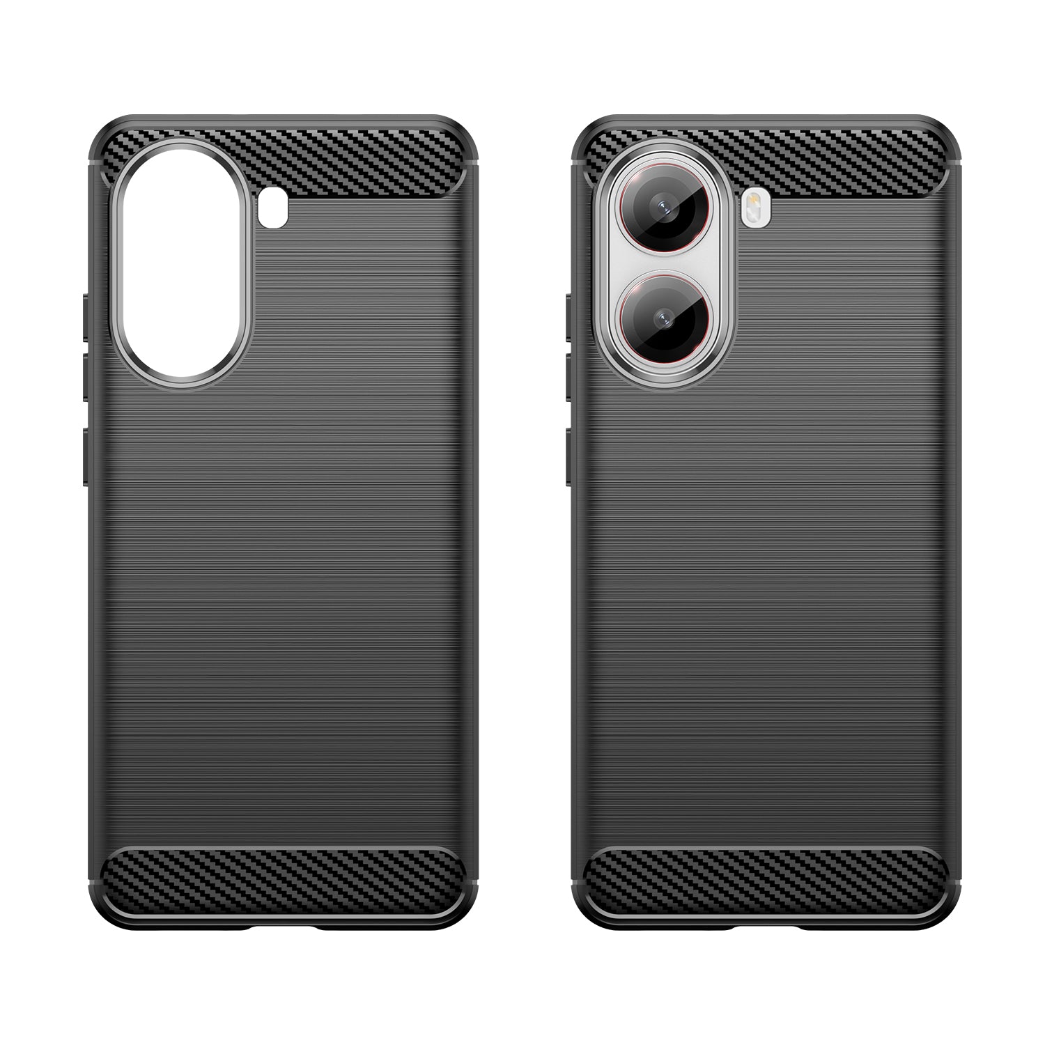 Xiaomi Poco X7 Pro Carbon Fibre TPU Case Slim Shockproof Cover Black