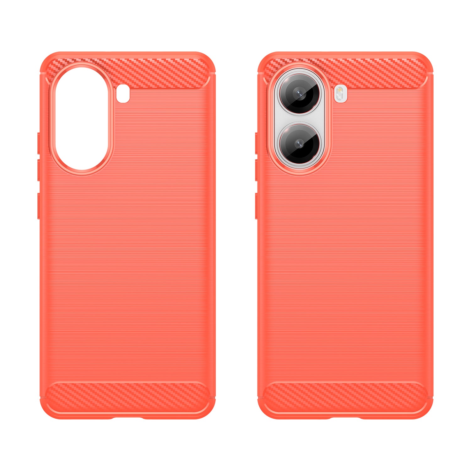 Xiaomi Poco X7 Pro Carbon Fibre TPU Case Slim Shockproof Cover Red
