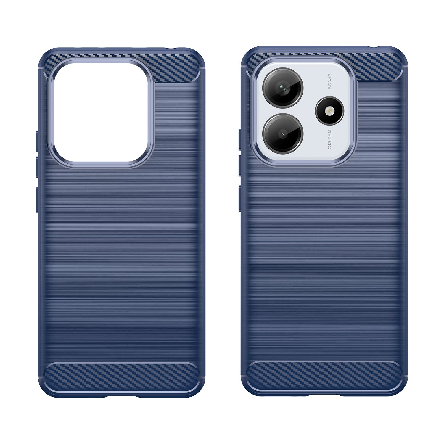 Xiaomi Redmi Note 14 5G Carbon Fibre TPU Case Slim Shockproof Cover Navy