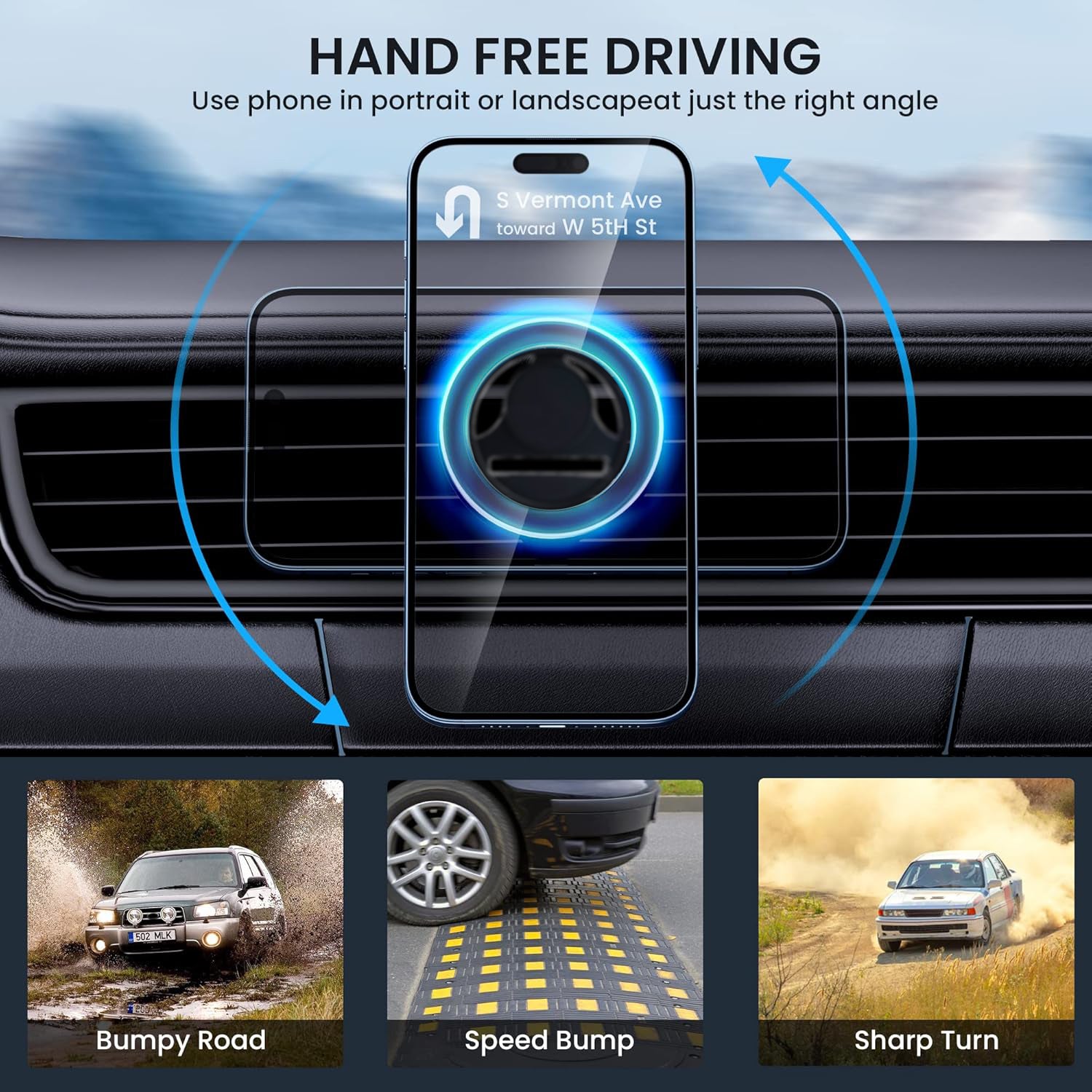 Mobile Phone Air Vent Car Holder (MagSafe Compatible)