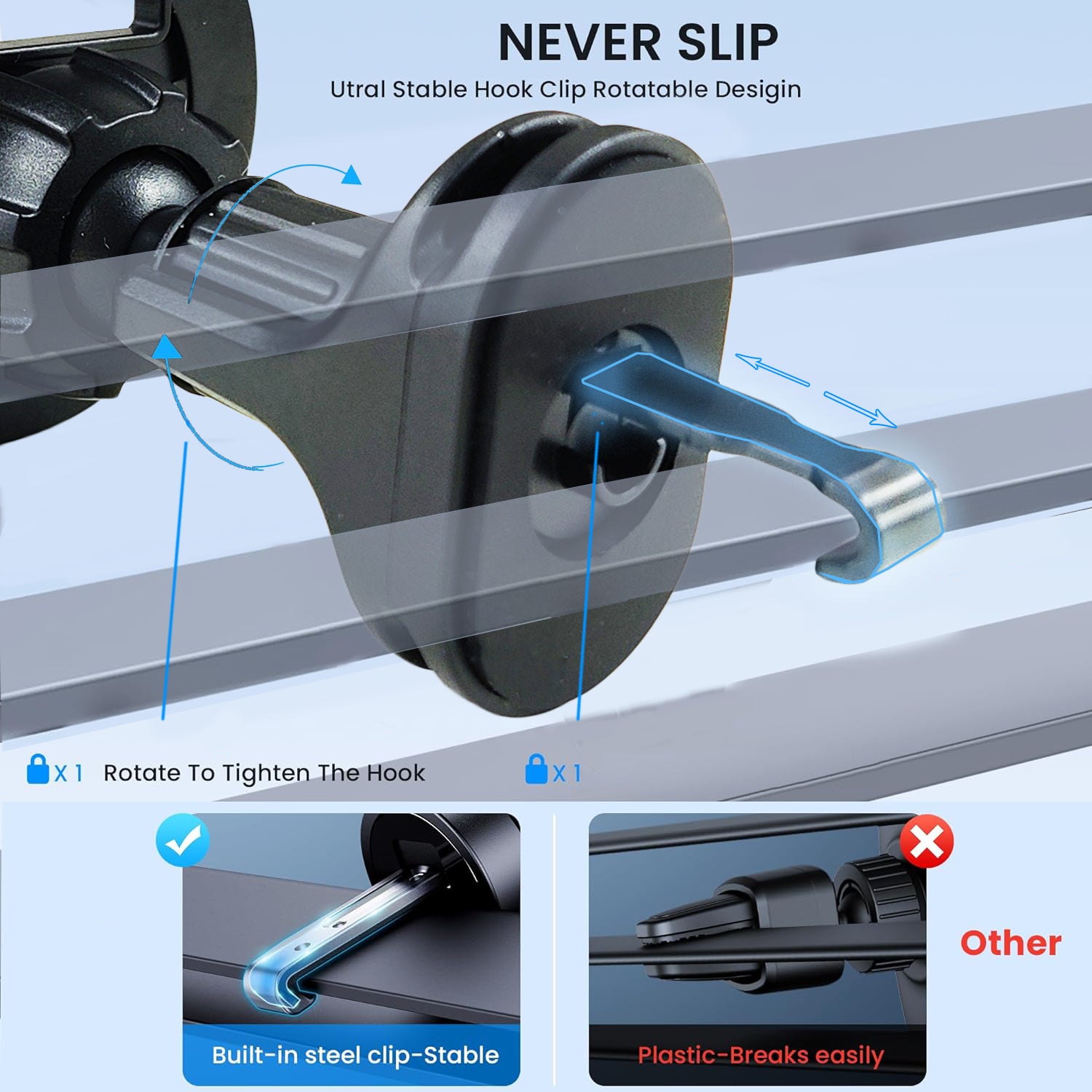 Mobile Phone Air Vent Car Holder (MagSafe Compatible)