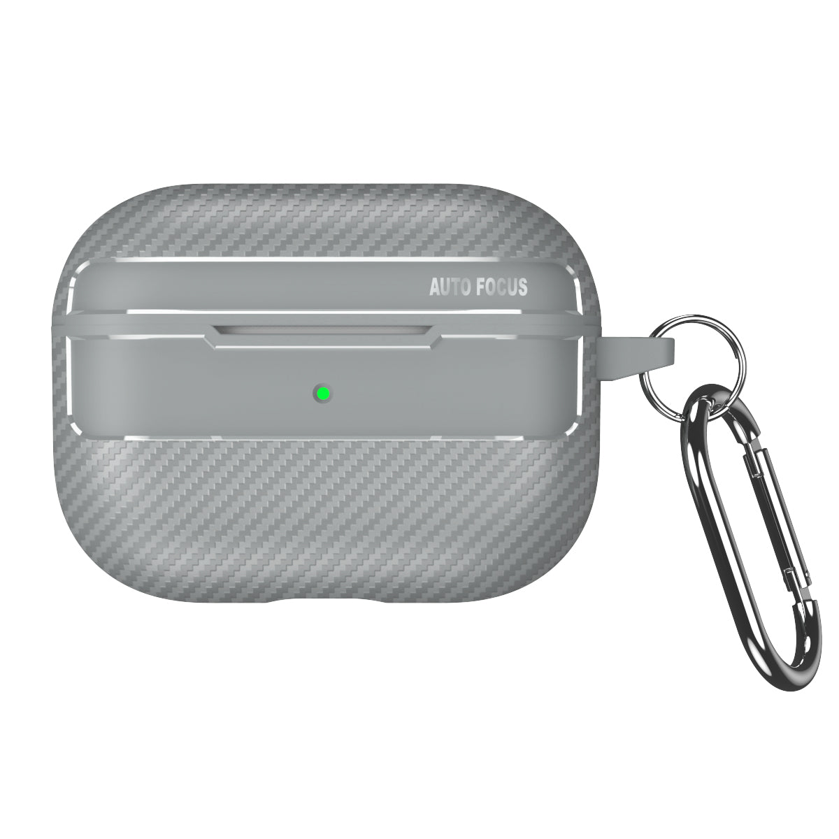 Apple AirPods Pro (1st Gen) Carbon Firbre Case with Carabiner - Grey