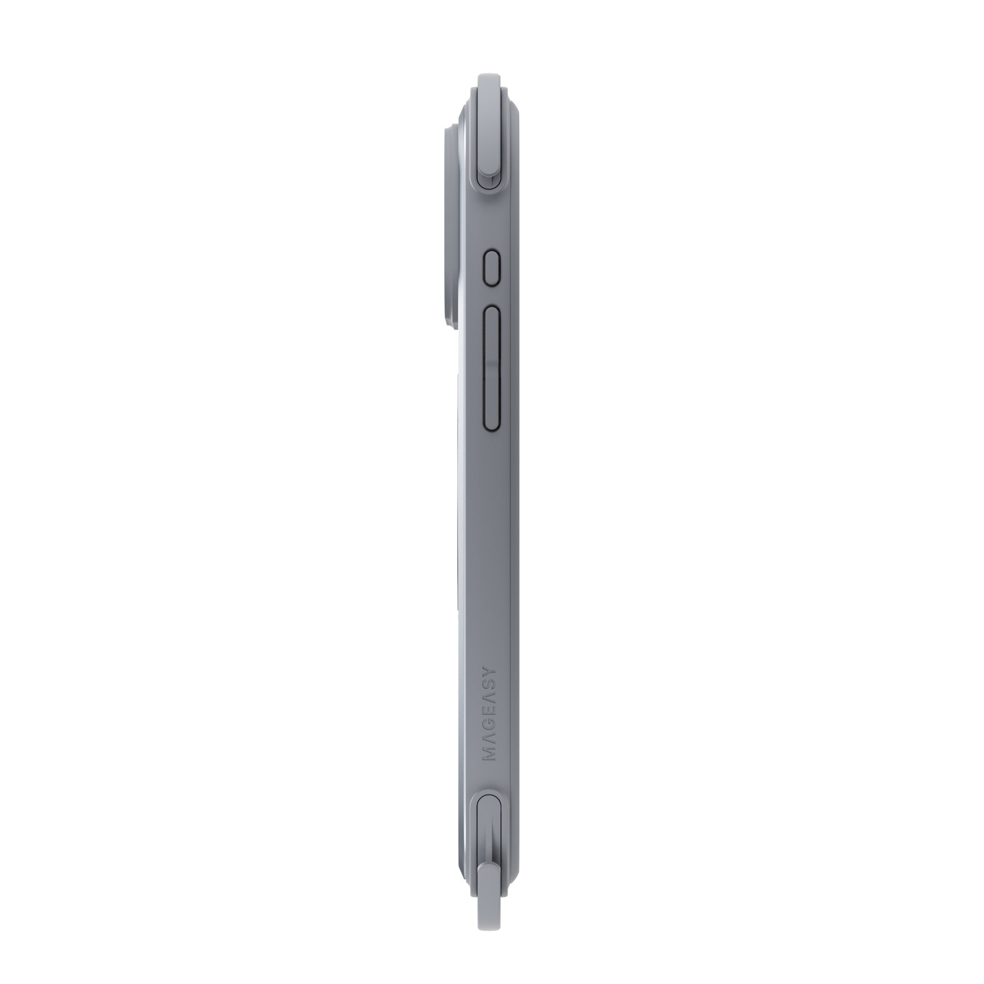 MAGEASY Odyssey Ultra M 360 Stand with Lanyard MagSafe Rugged Case - iPhone 17 Pro Max - Mist/Gray