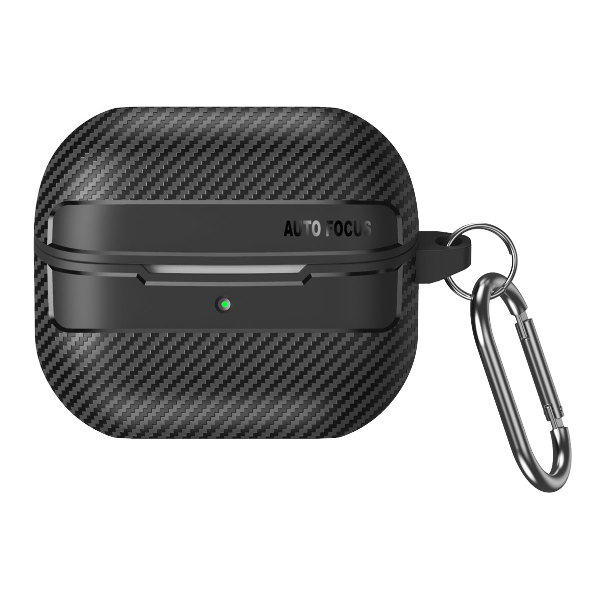 Samsung Galaxy Buds3 / Buds3Pro Carbon Firbre Case with Carabiner - Black