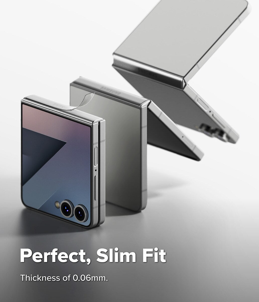 Samsung Galaxy Z Flip 7 Hinge Protector (2-Pack) – Clear Flexible Film