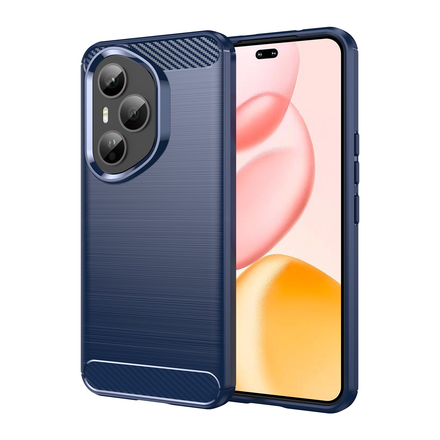 Honor 400 Pro Carbon Fibre TPU Case Slim Shockproof Cover Navy