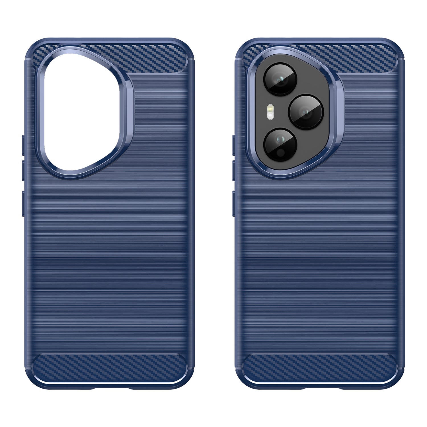 Honor 400 Pro Carbon Fibre TPU Case Slim Shockproof Cover Navy
