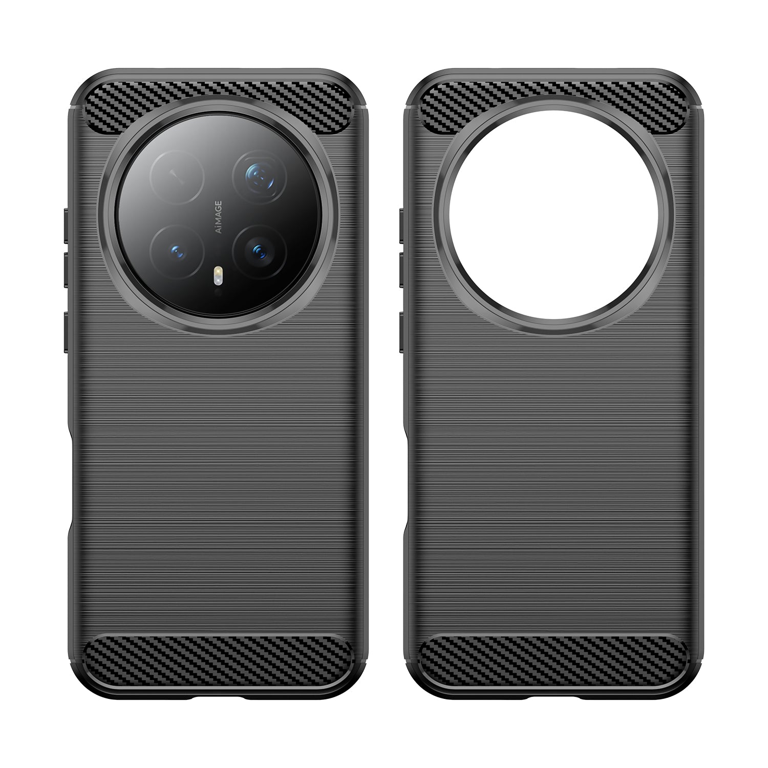 Honor Magic 8 Pro 5G Carbon Fibre TPU Case Slim Shockproof Cover Black