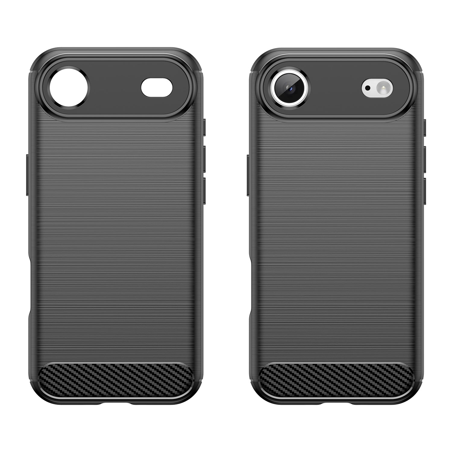iPhone Air Carbon Fibre TPU Case Slim Shockproof Cover Black