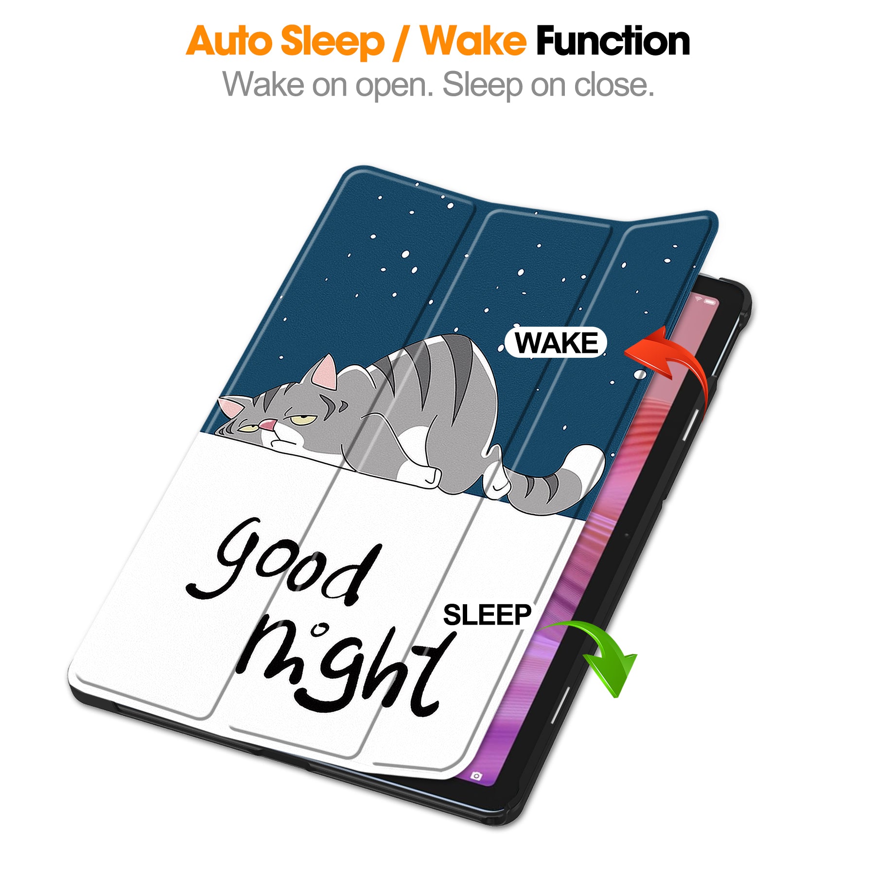 Lenovo Tab 10.1" 2025 TB311 Designer Tri-Fold Case (LazyCat)